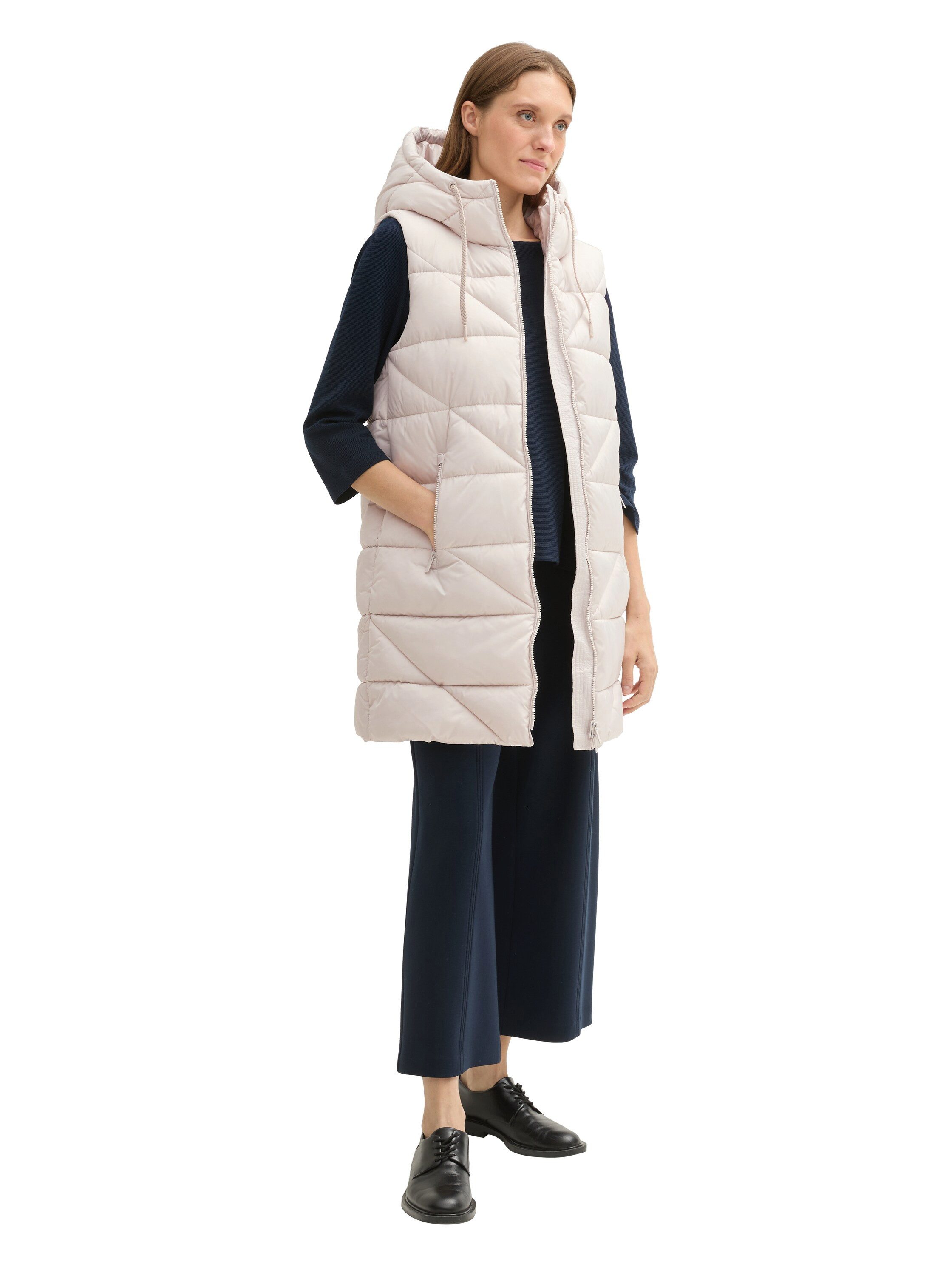 Tom Tailor Bodywarmer met een capuchon