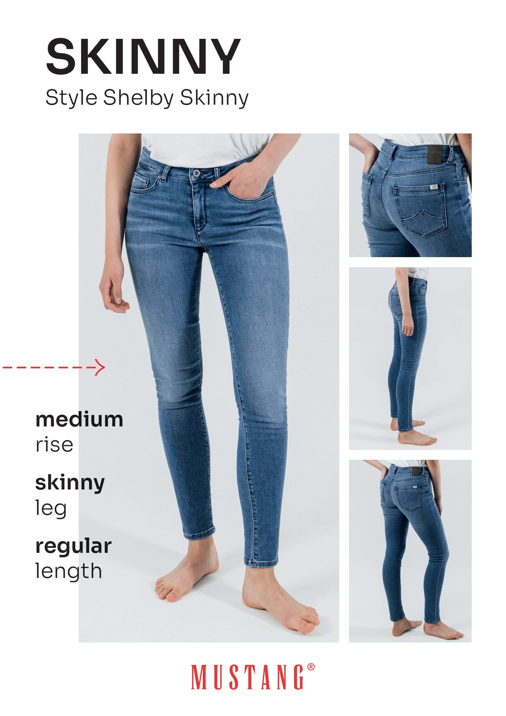 MUSTANG Skinny fit jeans Style Shelby Skinny