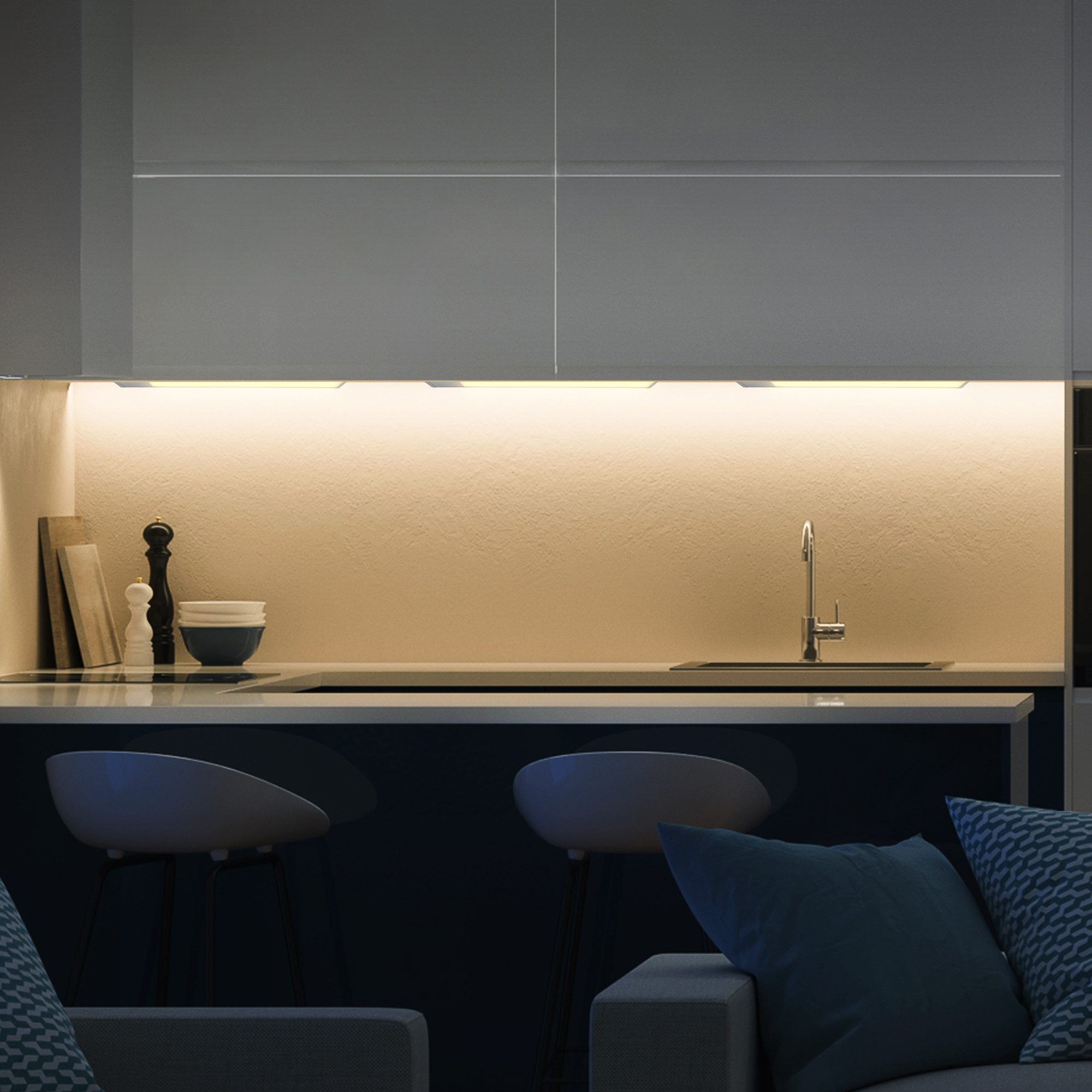 B.K.Licht Led-onderbouwverlichting BKL1468 LED strip met aan/uit-schakelaar