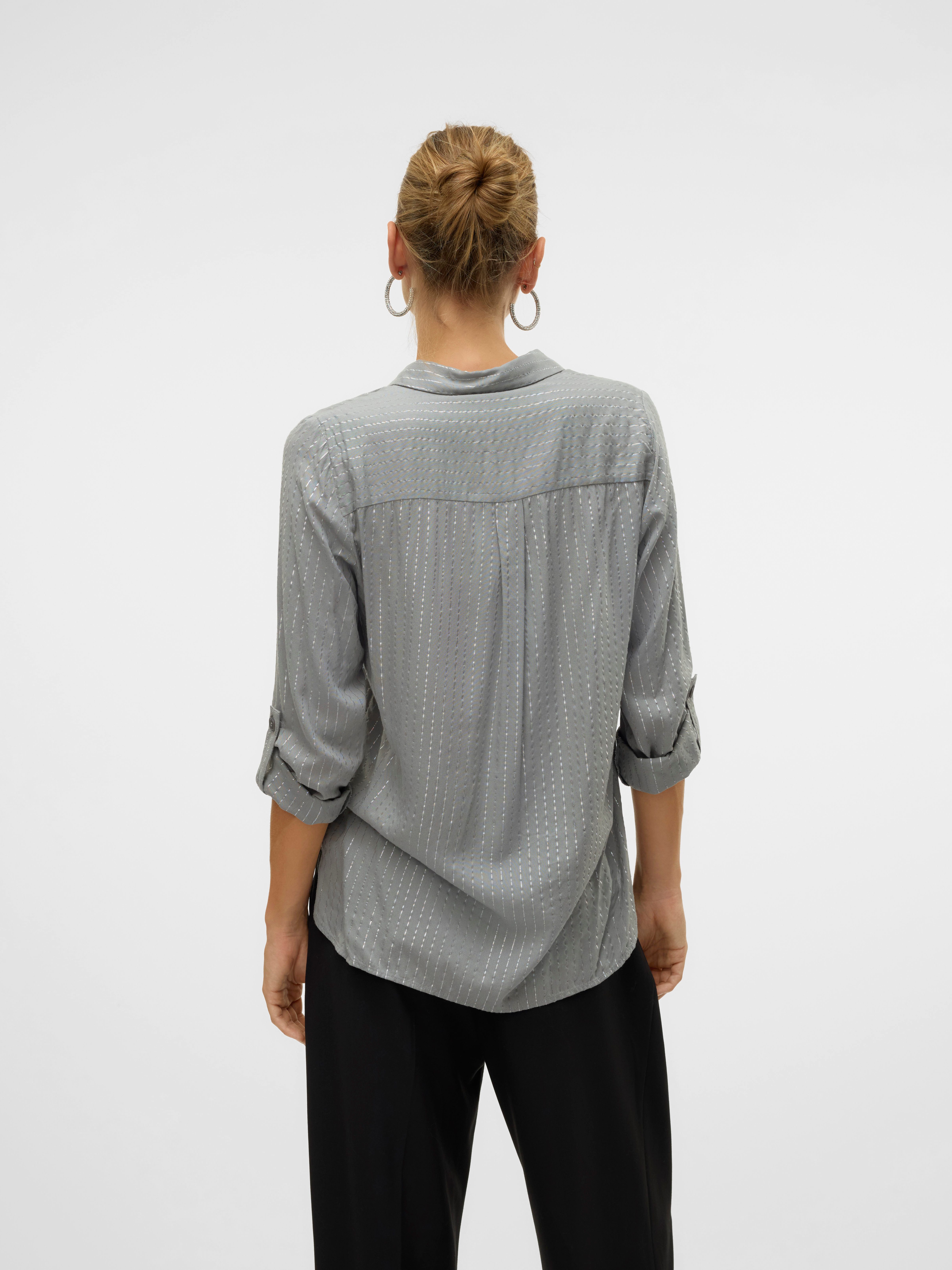 Vero Moda Overhemdblouse VMBUMPY LS GLITTER SHIRT WVN GA NOOS