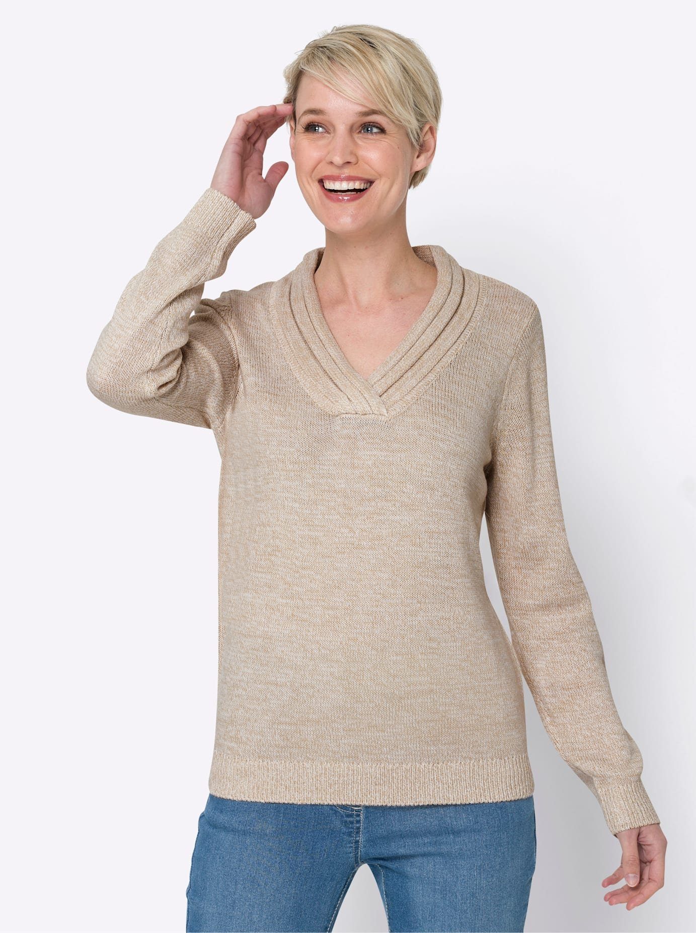 Classic Basics Trui met V-hals Trui