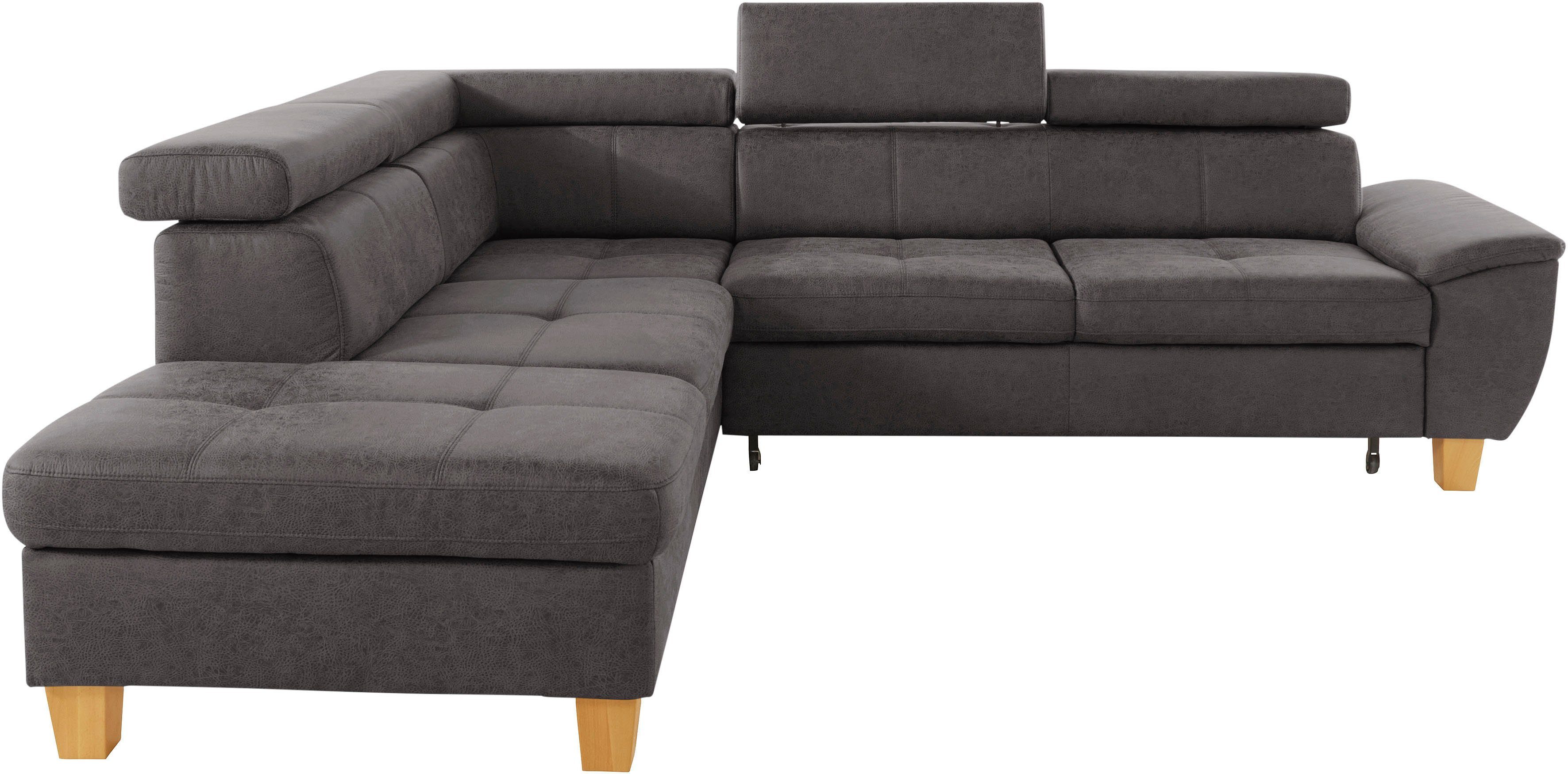 exxpo - sofa fashion Hoekbank Enya, uitgebreide afwerking, hoog zitcomfort, comfortabel, L-vorm