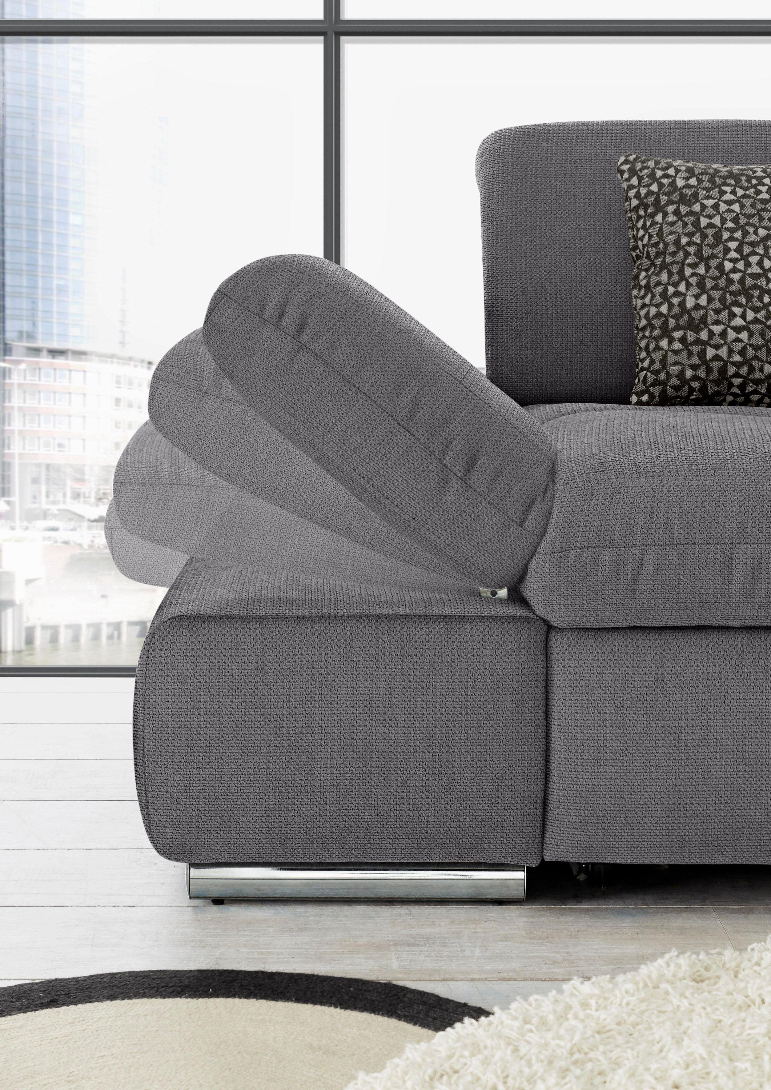set one by Musterring Zithoek SO 4100 comfortabele pocketvering, incl. hoofdeindeverstelling