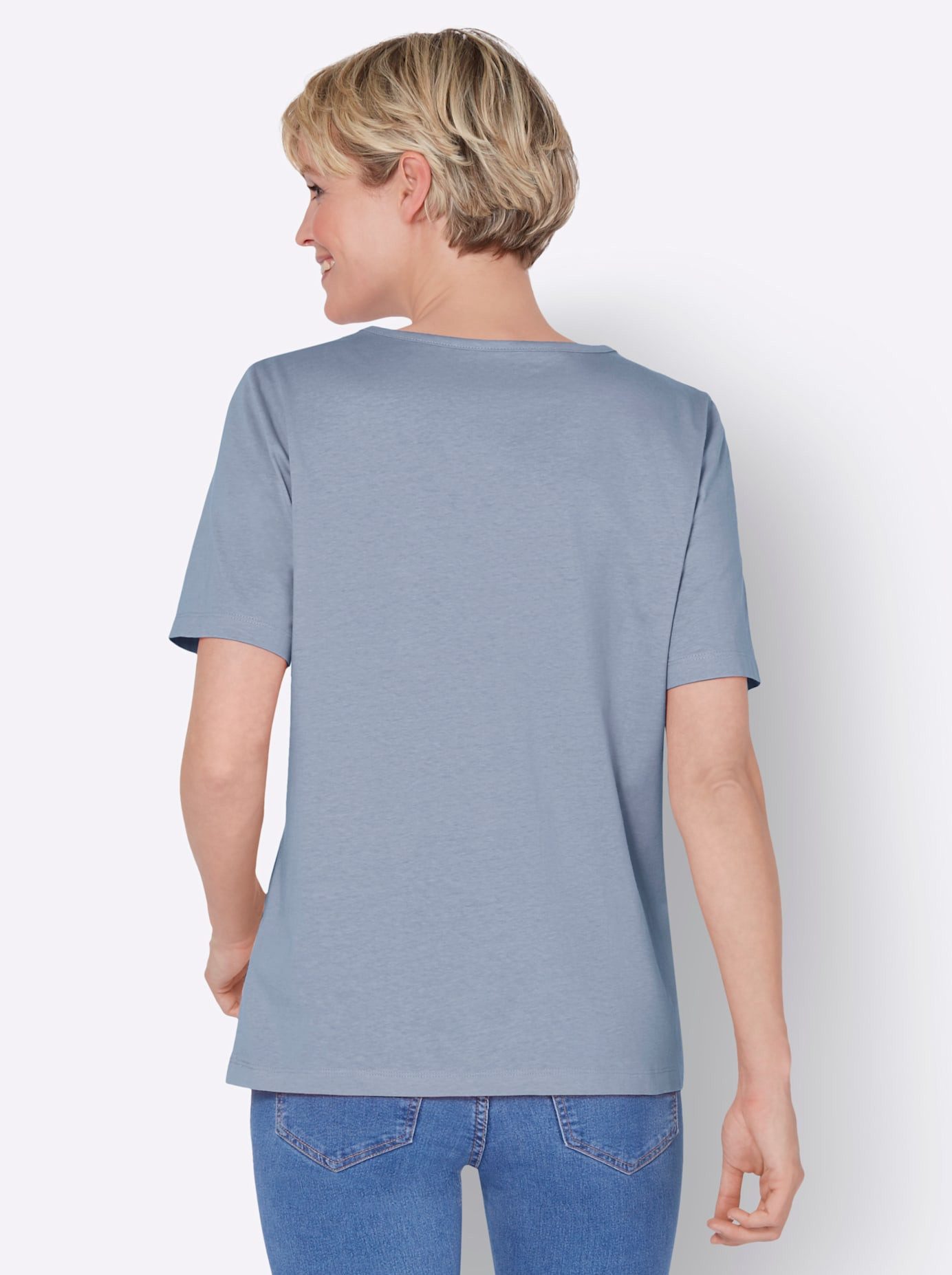 Classic Basics Shirt met V-hals Shirt met korte mouwen (1-delig)