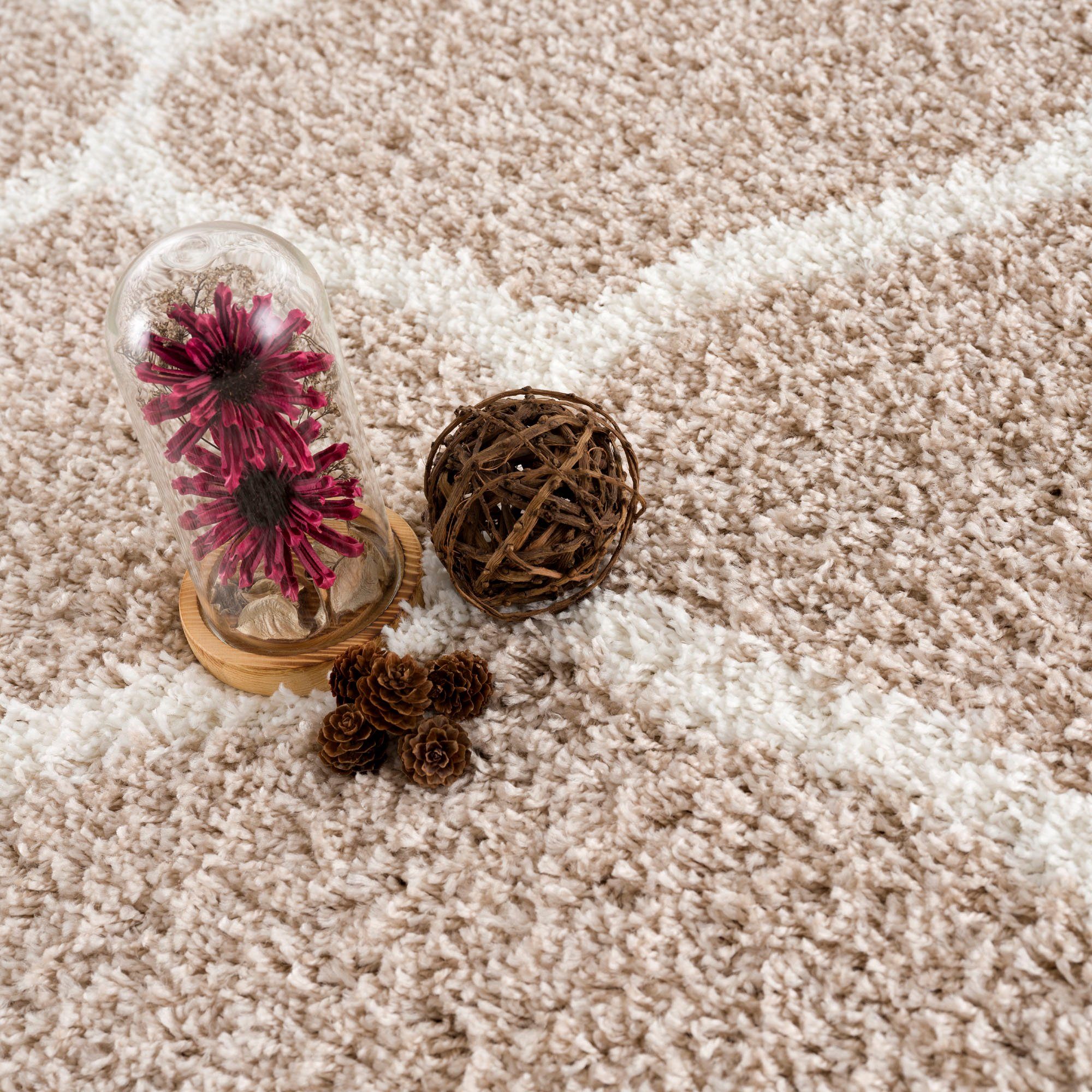 SANAT HALI Hoogpolig vloerkleed Madrid Woonkamer, lange pool, shaggy-vloerkleed