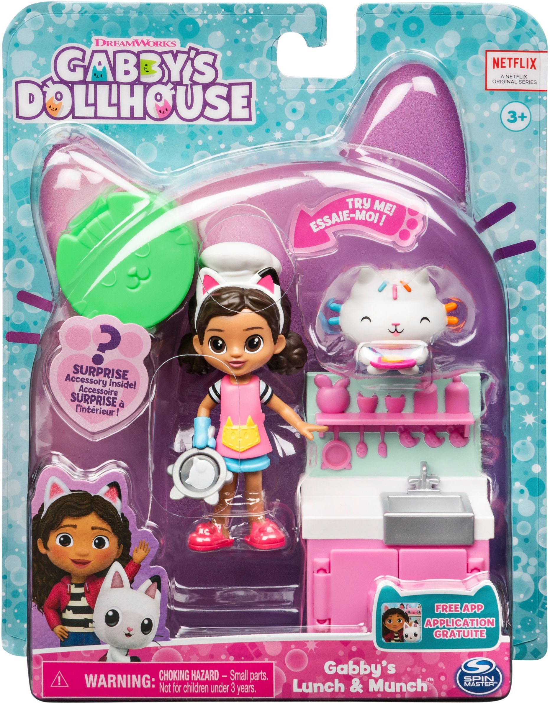 Spin Master Speelwereld Gabby's Dollhouse - CAT-tivity set – keukenset met Cakey