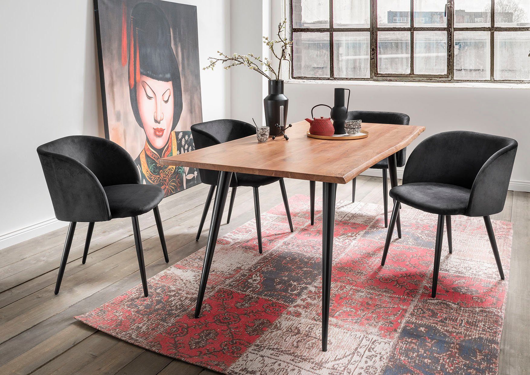 Paroli Eettafel HANNAH in 3 breedten