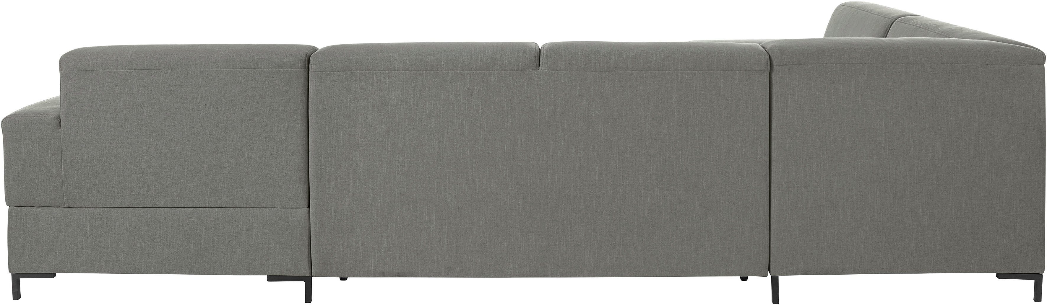 OTTO products Zithoek Grazzo U-vorm hoogwaardige stoffen van gerecycled materiaal, stiksels op de zitting