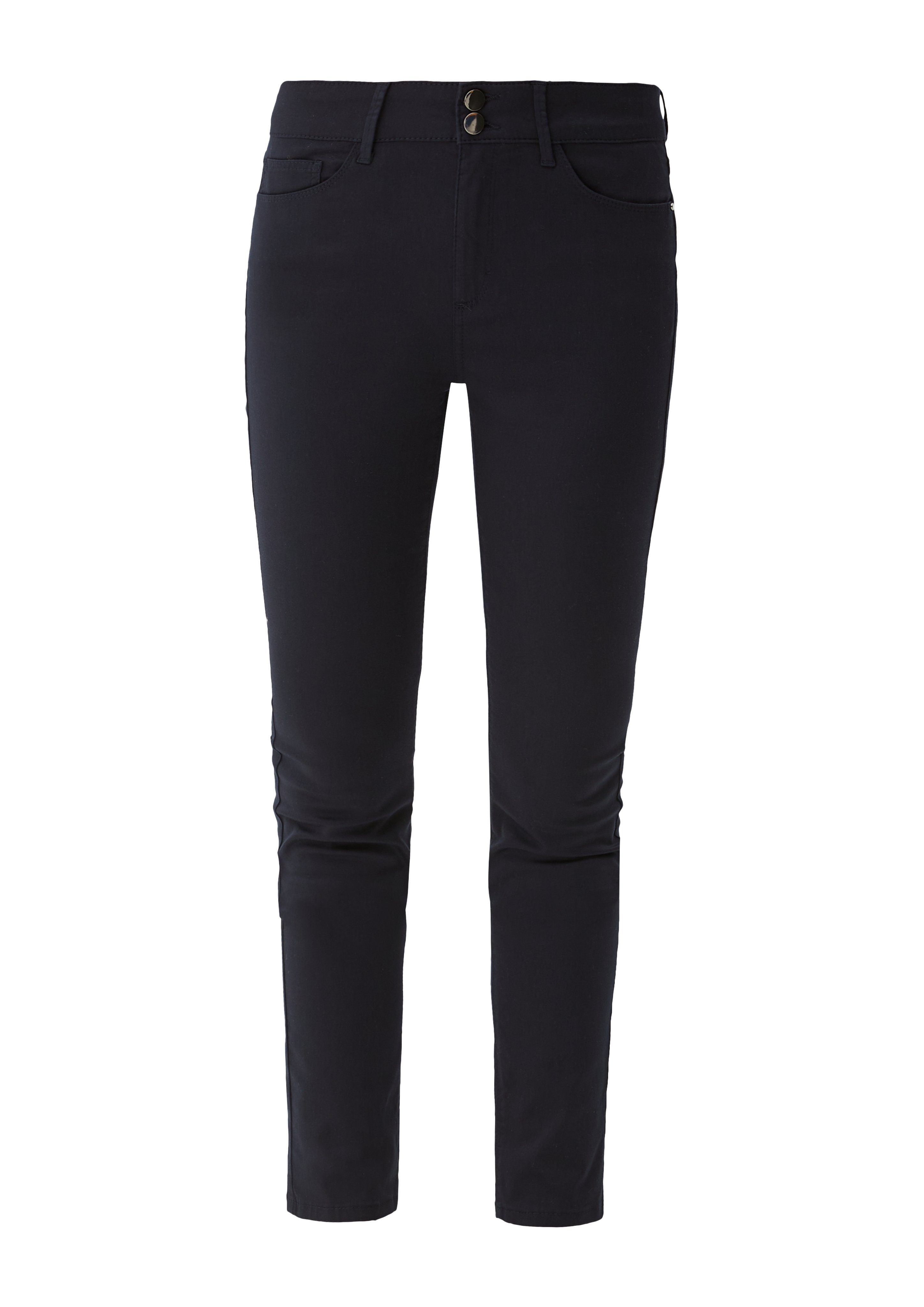 s.Oliver BLACK LABEL 5-pocket jeans met een dubbele knoopsluiting