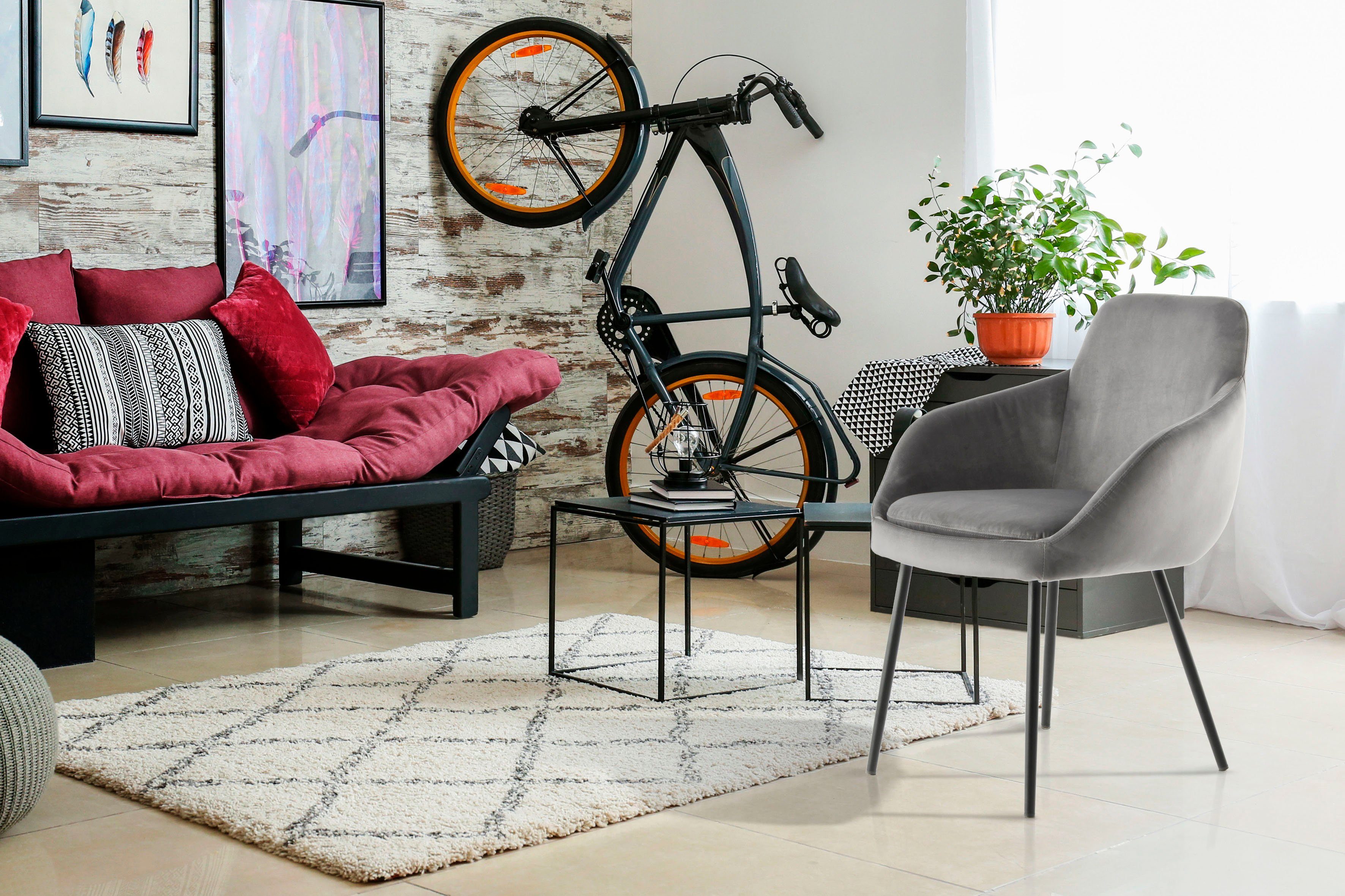 Kayoom Stoel Cobain 825 2-delige set, eentonig ontwerp, minimalistisch ontworpen (set, 2 stuks)