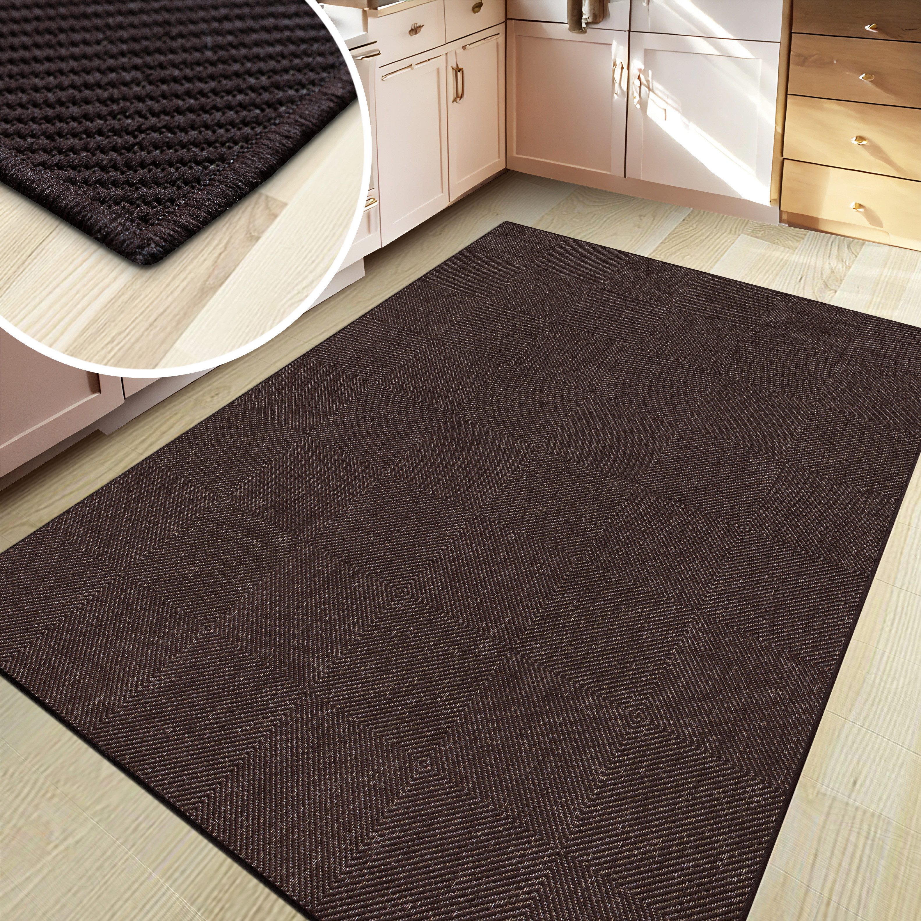 my home Vloerkleed Anna is ook als loper verkrijgbaar Geschikt voor binnen en buiten, sisal-look, weerbestendig & uv-bestendig