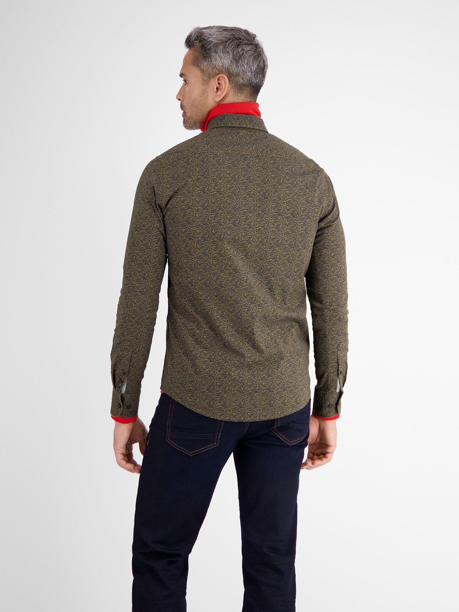 Lerros Overhemd met lange mouwen LERROS poplin overhemd met alloverprint