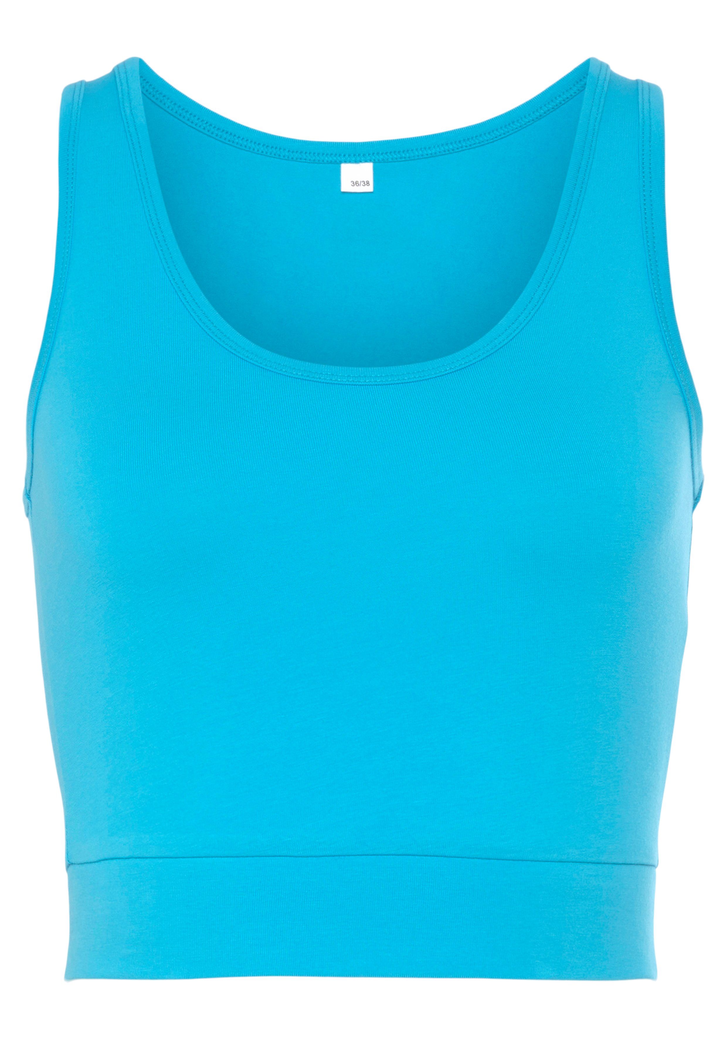 active by Lascana Sporttop Crop-top met brede bandjes