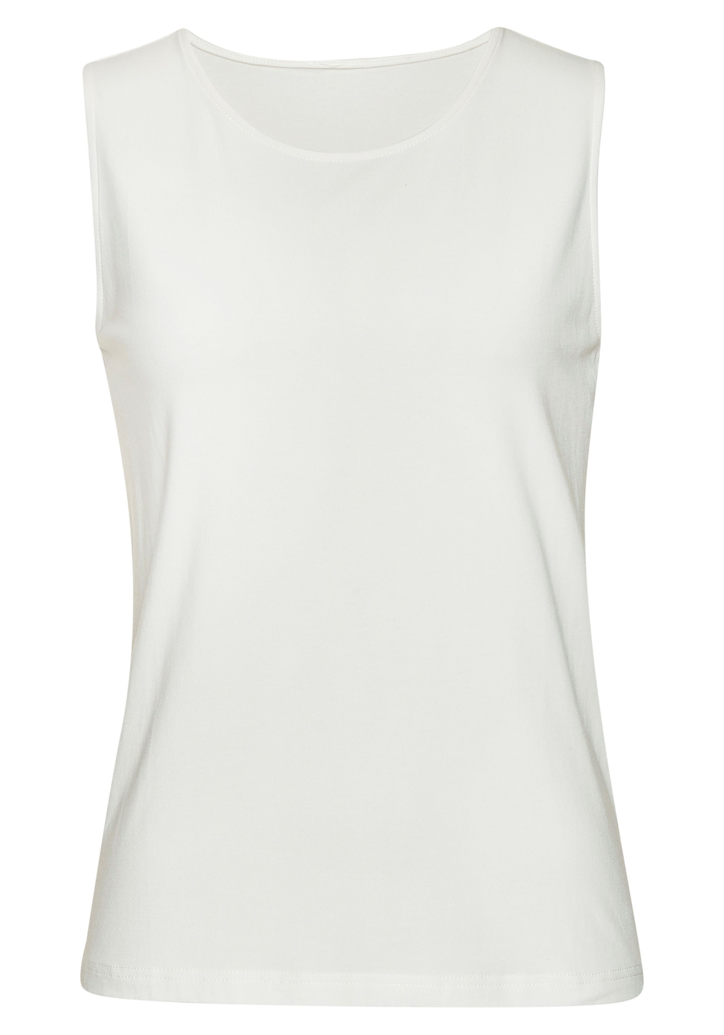 Lascana Tanktop Van elastische katoen-modal kwaliteit (Set van 2)