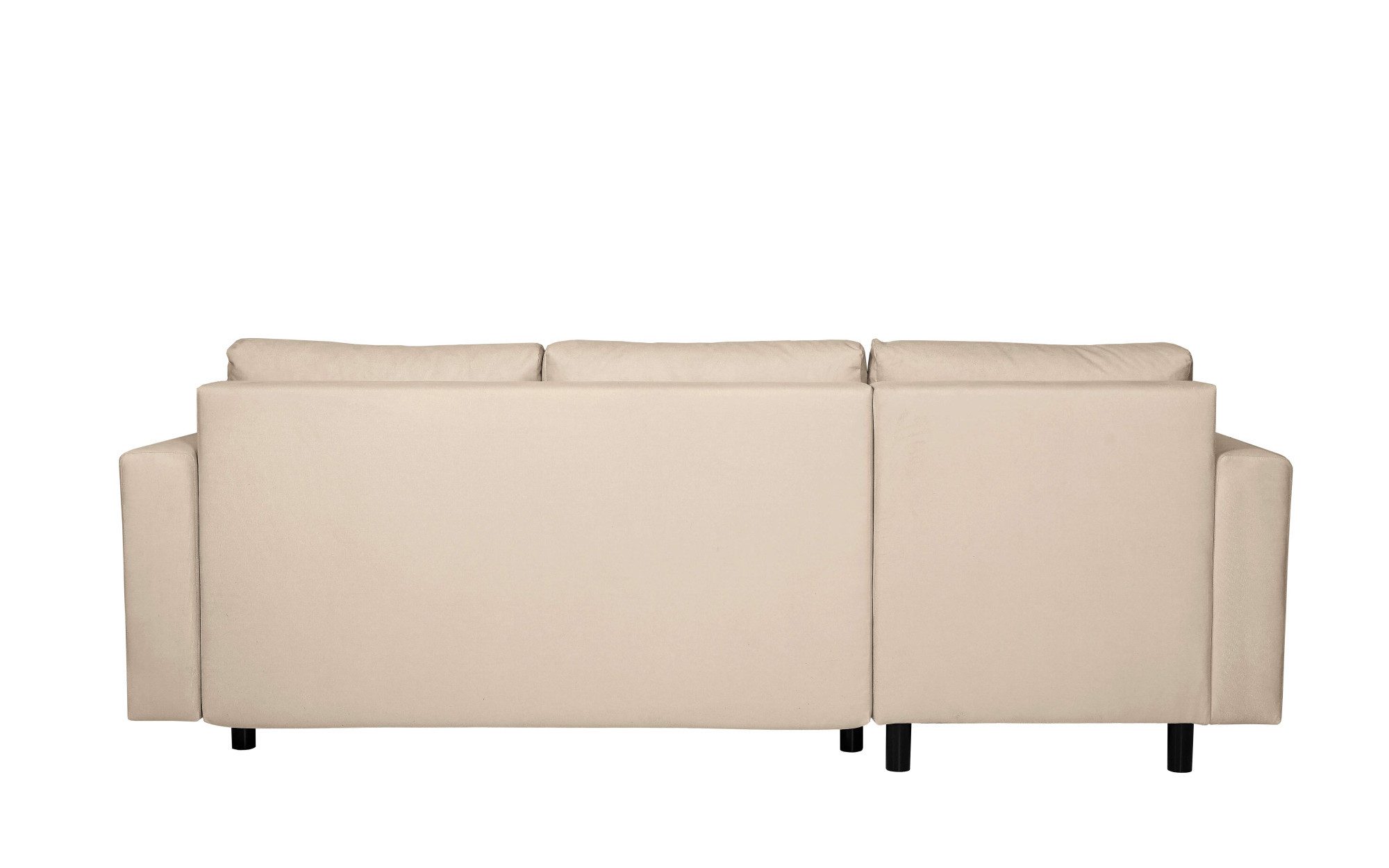 INOSIGN Hoekbank GLENOE slaapbank met bedlade, ottomane aan beide zijden te monteren L-vorm, afmetingen B/D/H: 230/135/84,5 cm, velvet & zachte structuur