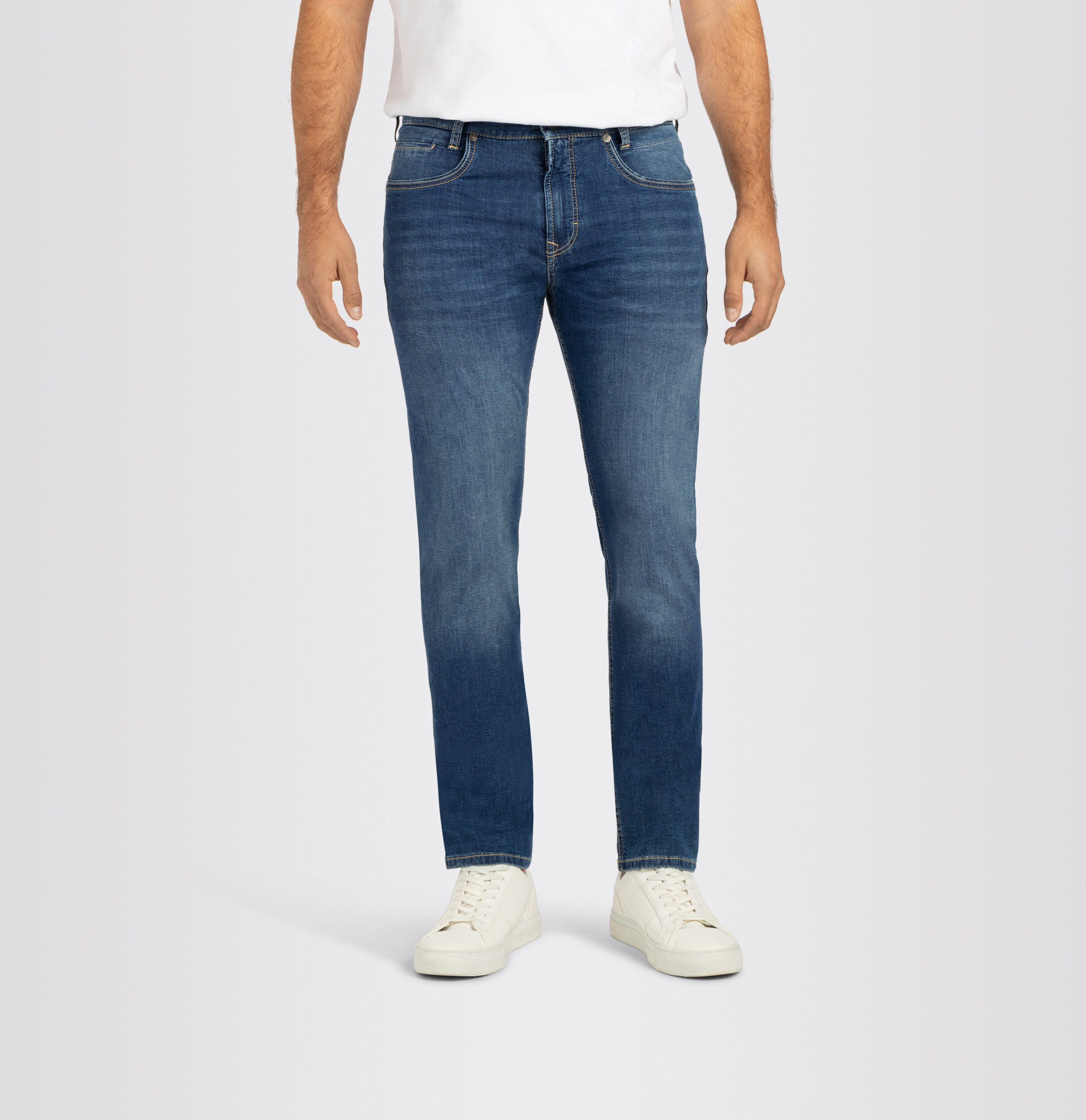 MAC Slim fit jeans Arne-Pipe light smalle figuuraccentuerende snit heren slim fit jeans maat 31 blauw