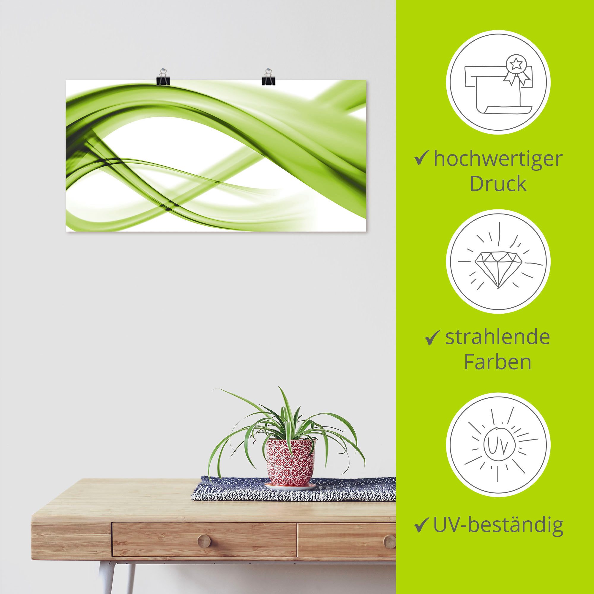 Artland Artprint Abstracte compositie als artprint op linnen, poster in verschillende formaten maten