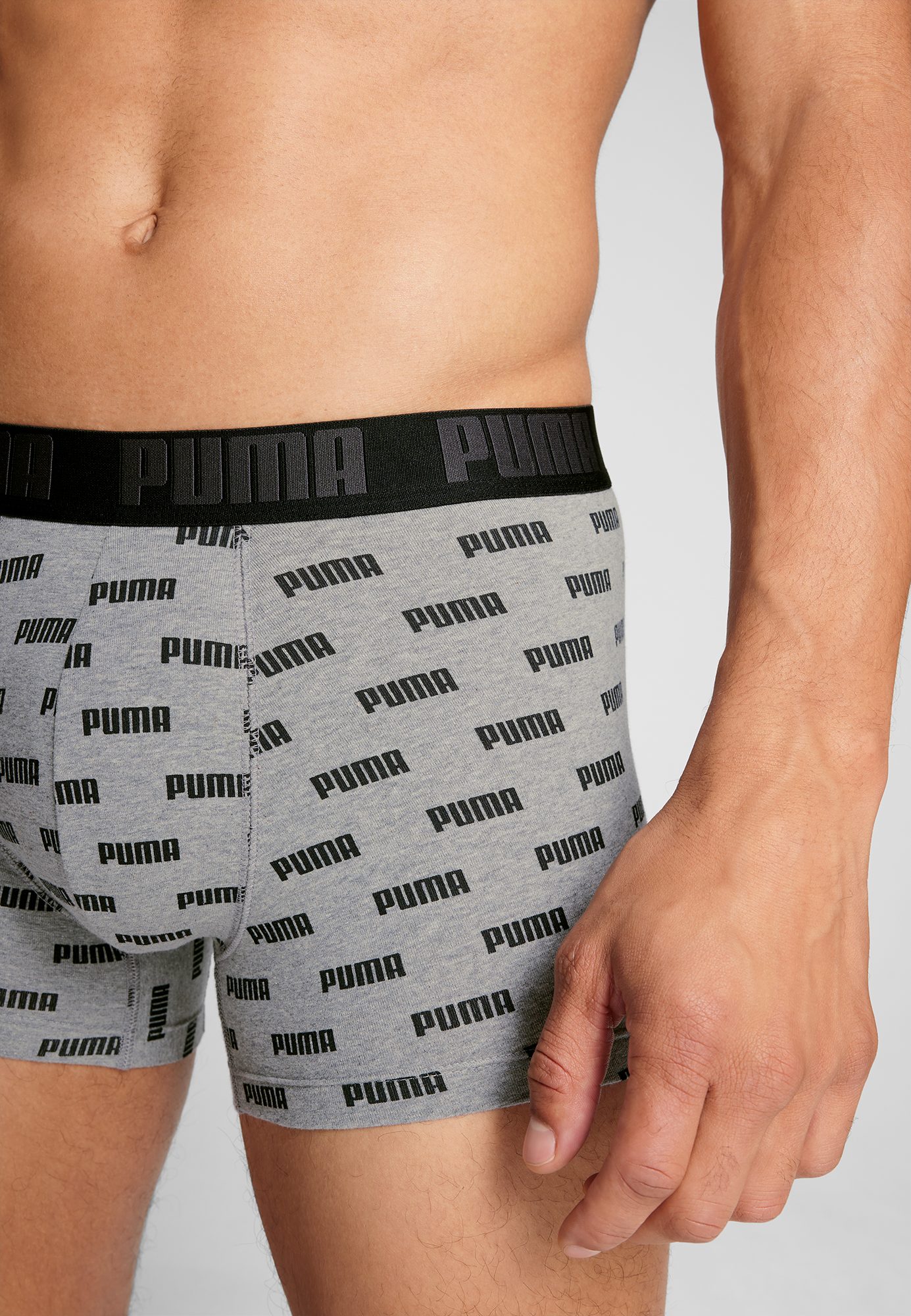 PUMA Boxershort met all-over puma-print (2 stuks, Set van 2)