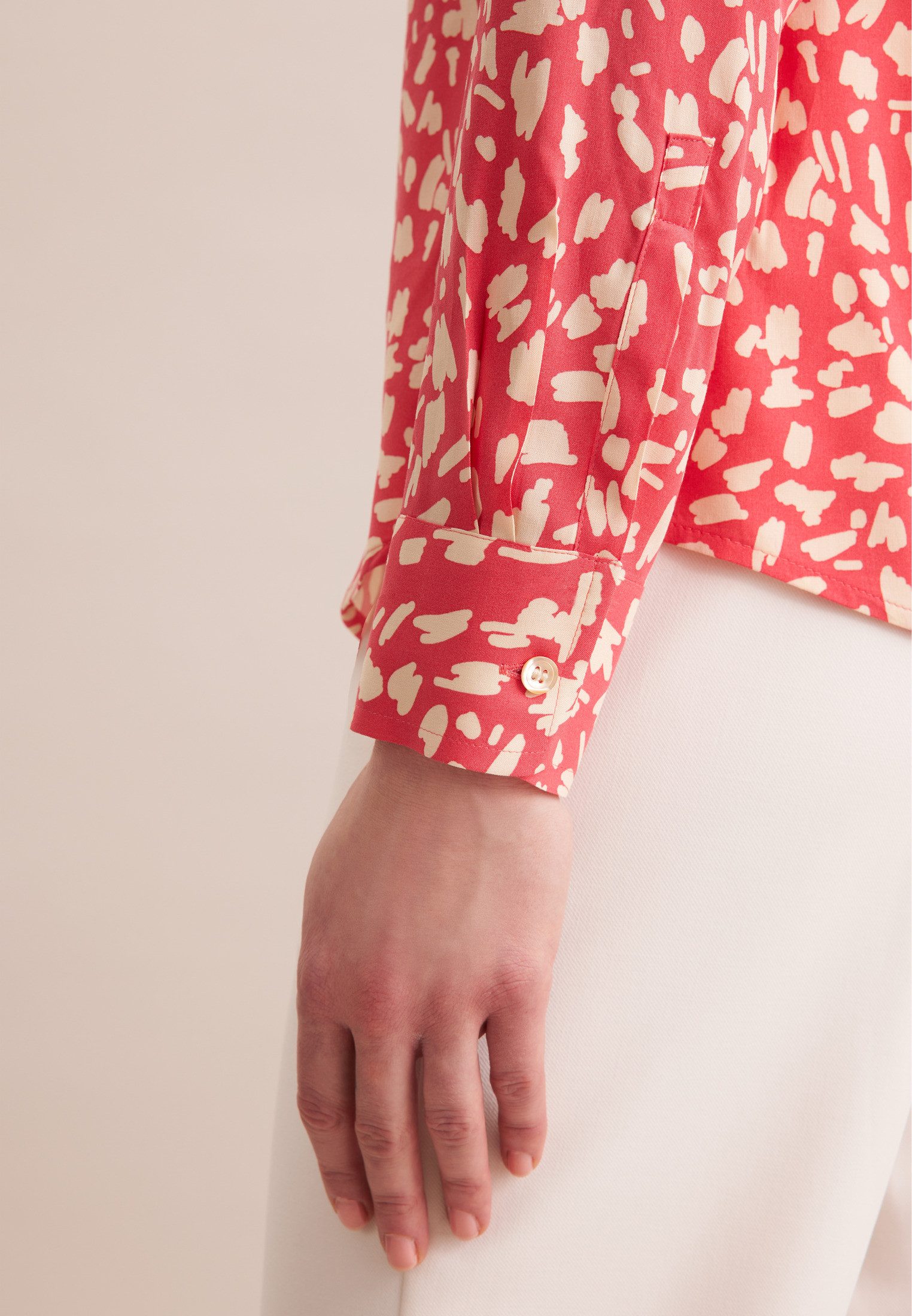 seidensticker Overhemdblouse Zwarte roos