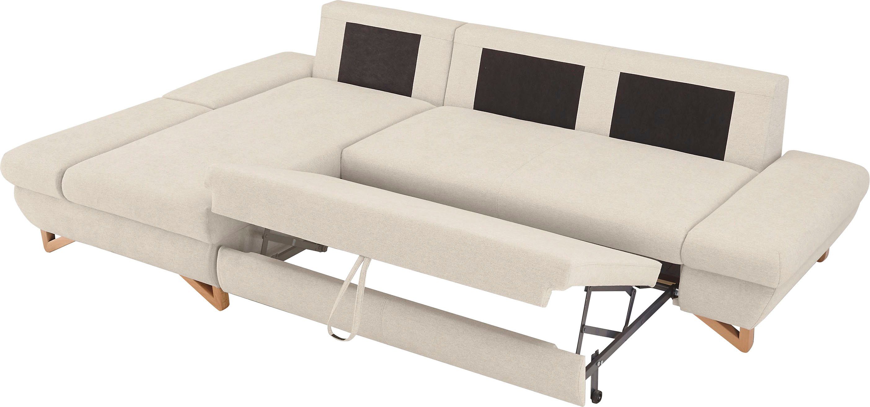INOSIGN Slaapbank City/Giron comfortabele slaapbank (ligoppervlak 245 x 138 cm) en bedlade