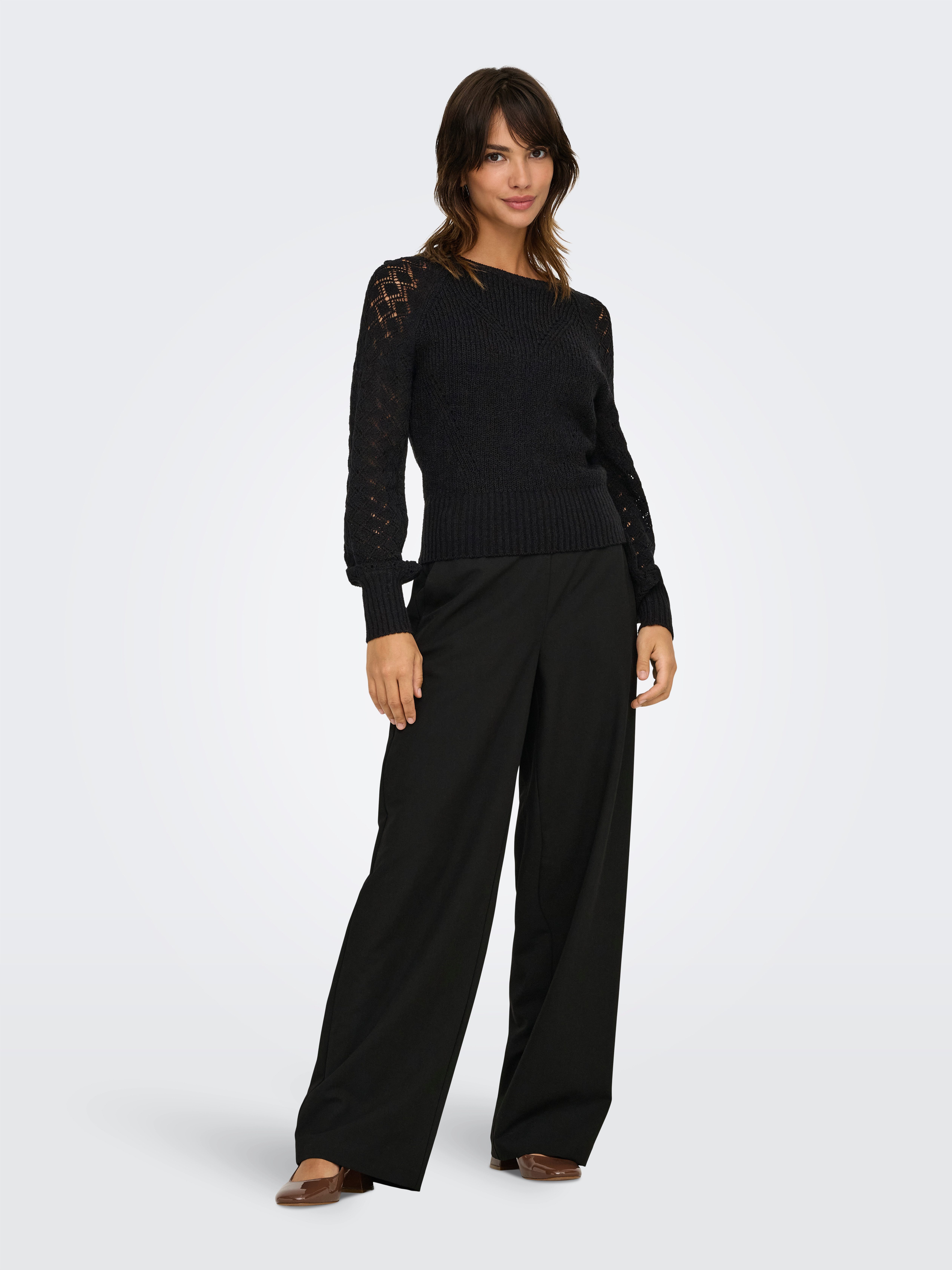 Only Gebreide trui ONLMIAMI LS O-NECK CC KNT