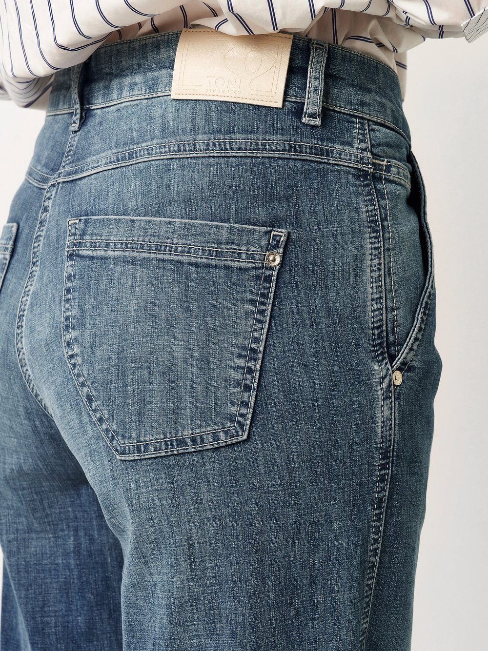 TONI Wijde jeans Liv in five-pocketsstijl