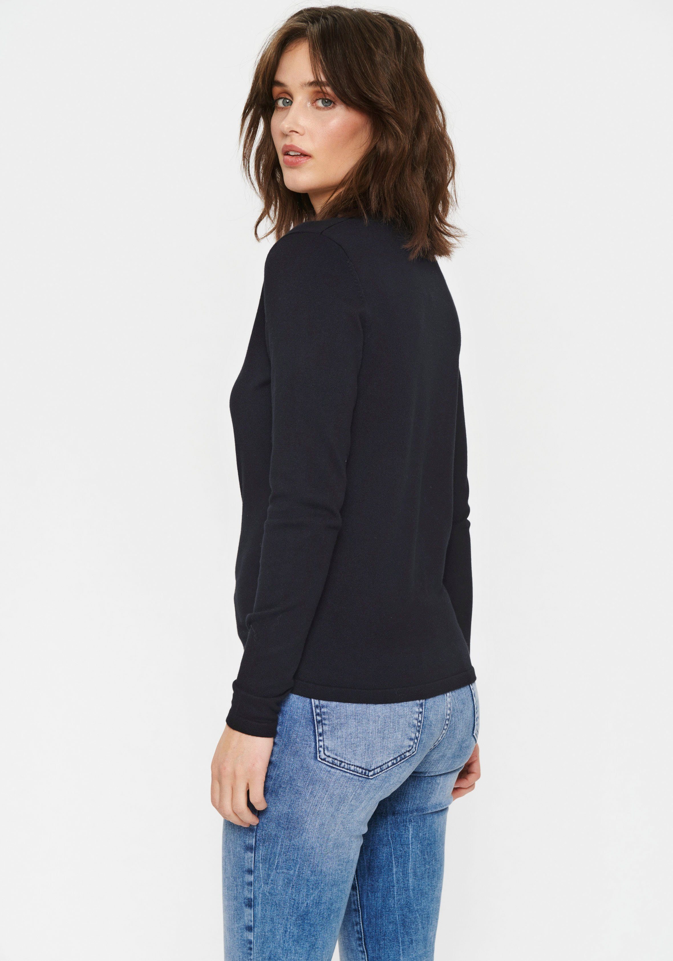 Saint Tropez Cardigan MilaSZ A8661 chique materialenmix in vele kleuren