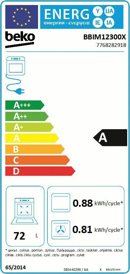 BEKO Inbouwoven BBIM12300X