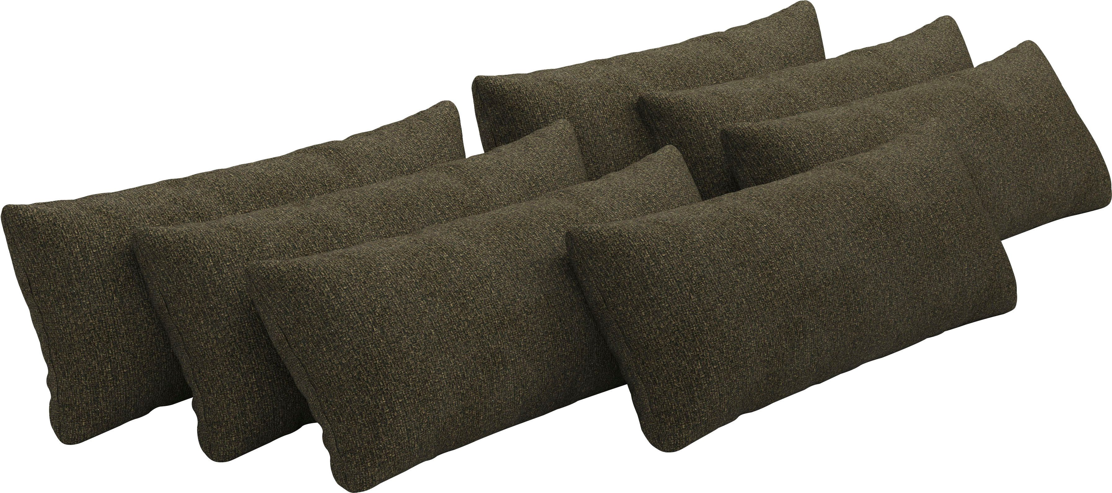 Places of Style Bankkussen Mikado 3,5,6,7-delige kussen sets om uit te kiezen (set) sierkussens groen