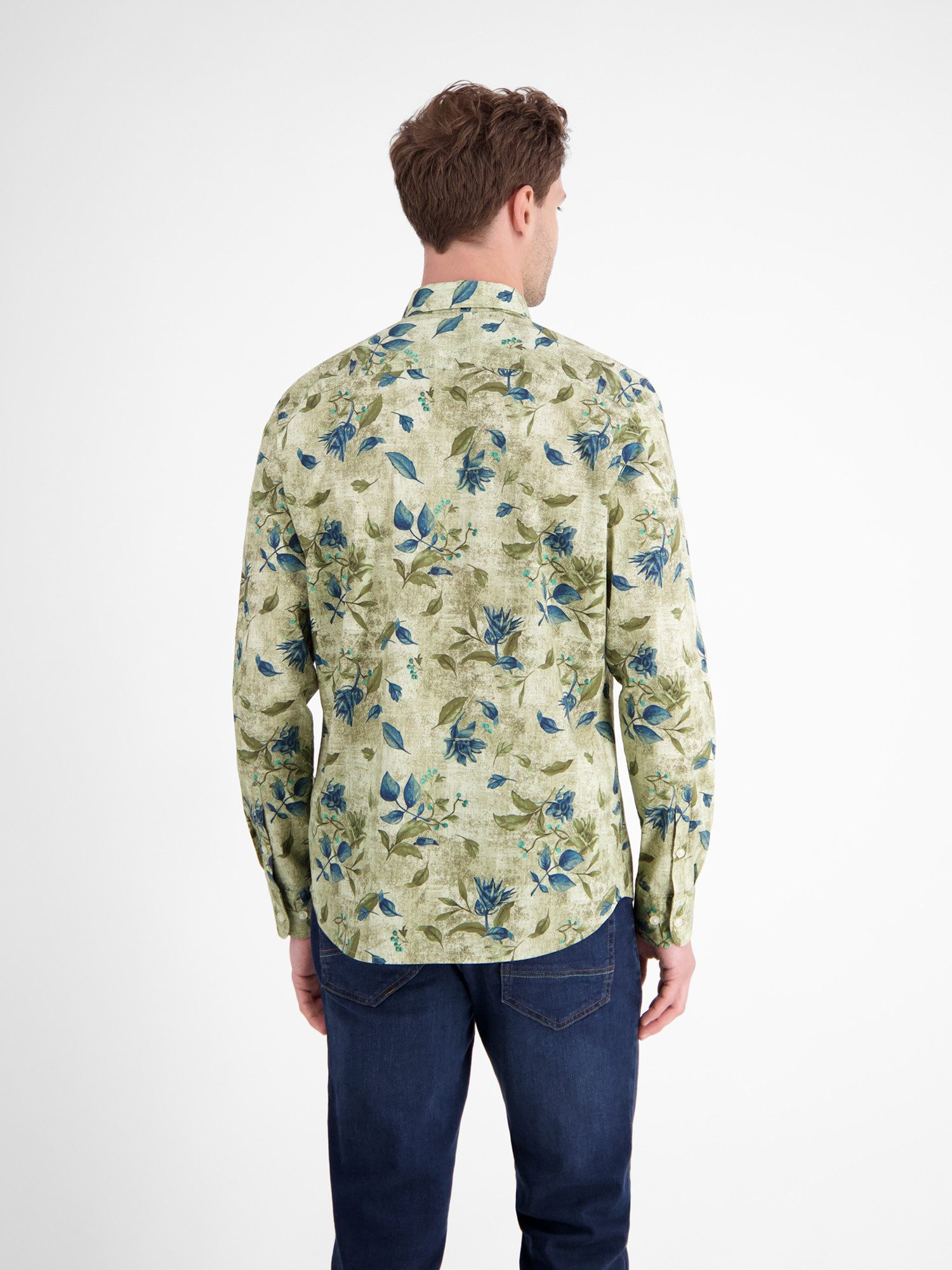 Lerros Overhemd met lange mouwen LERROS Heren overhemd in expressief design