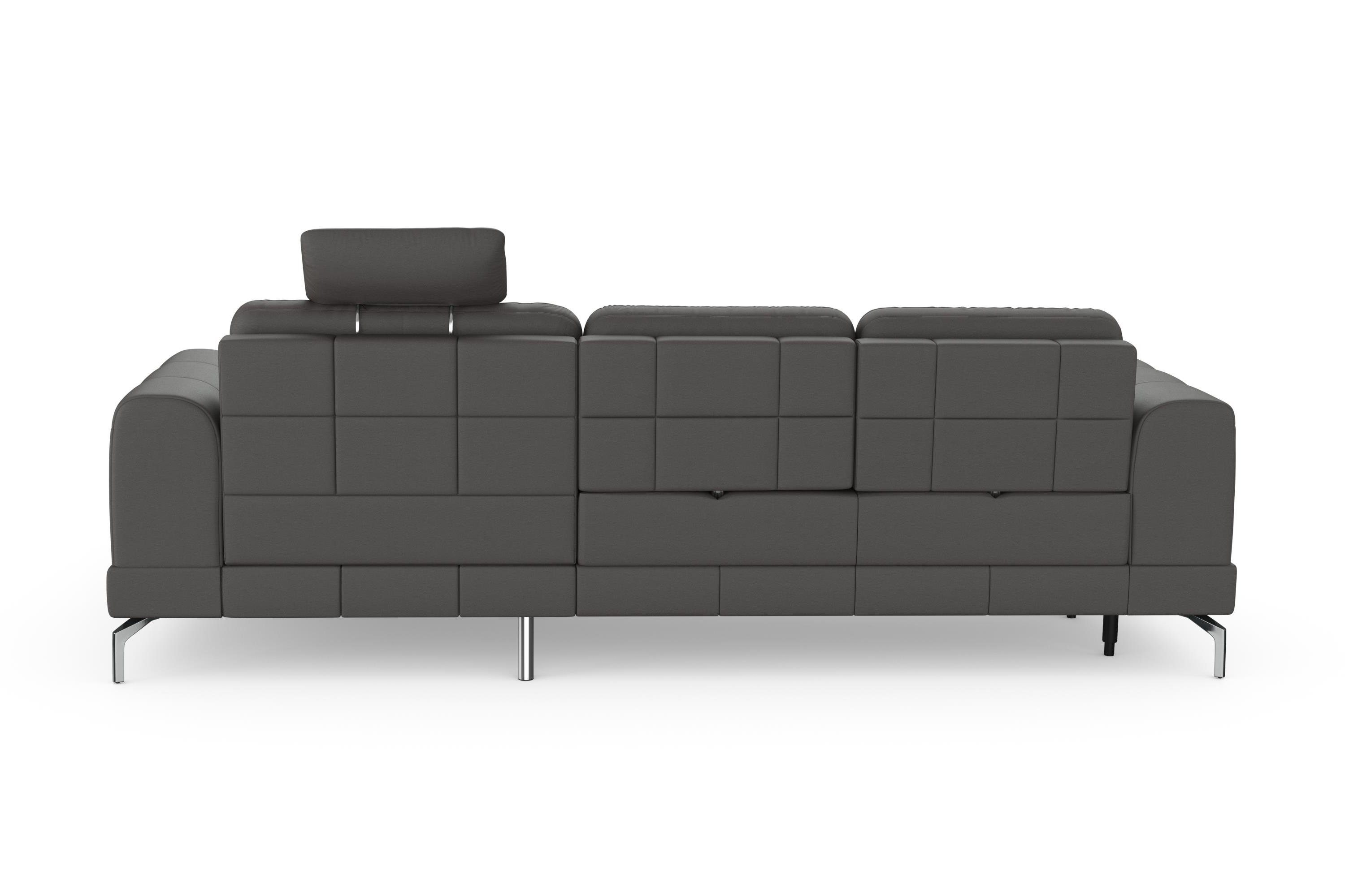 sit&more Hoekbank Bendigo L-vorm inclusief zitdiepteverstelling, bodemvrijheid 15 cm, 2 pootkleuren