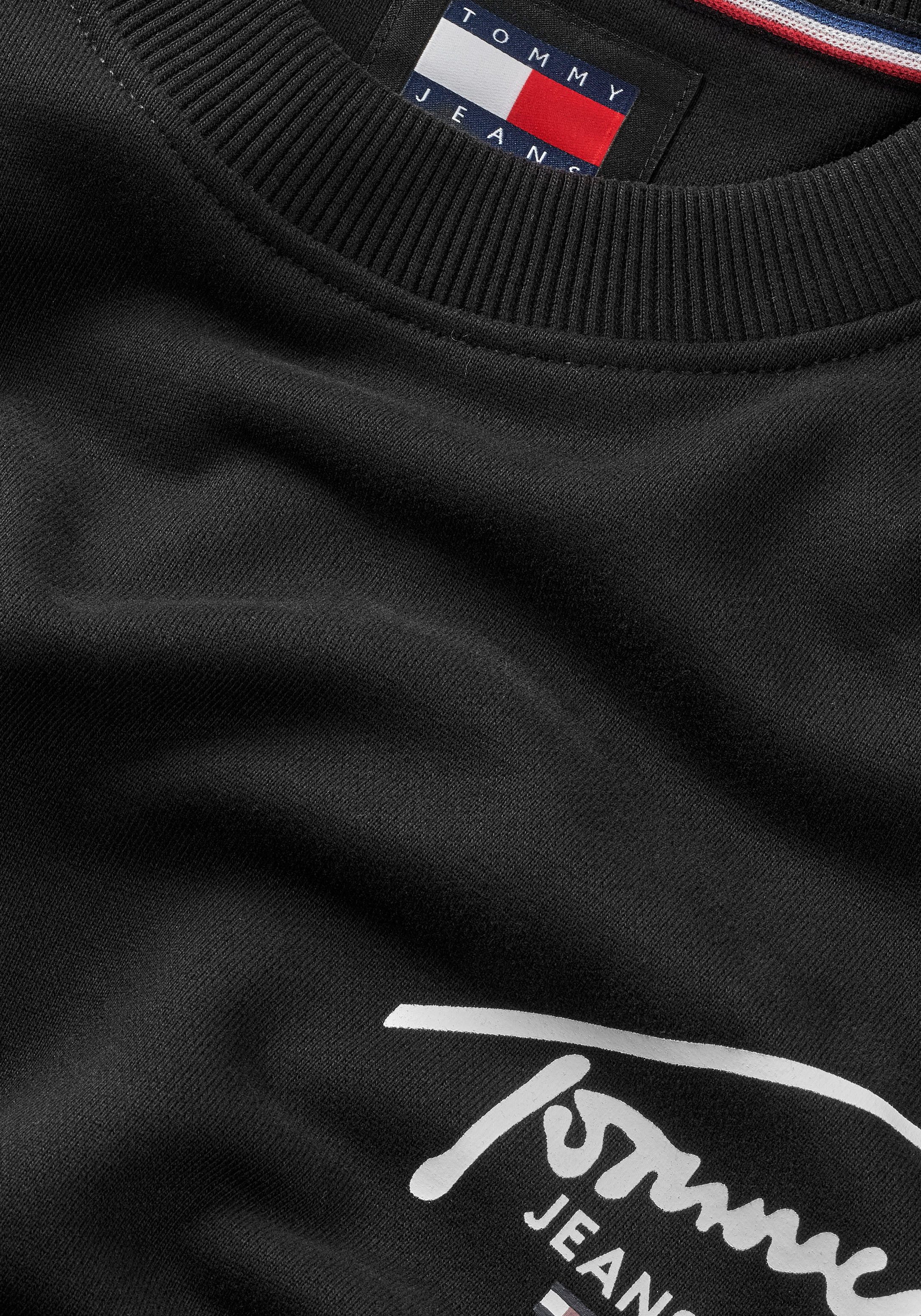 Tommy Jeans Plus Sweater TJM REG ENTRY GRAPHIC CREW EXT Grote maten met logo-inscriptie