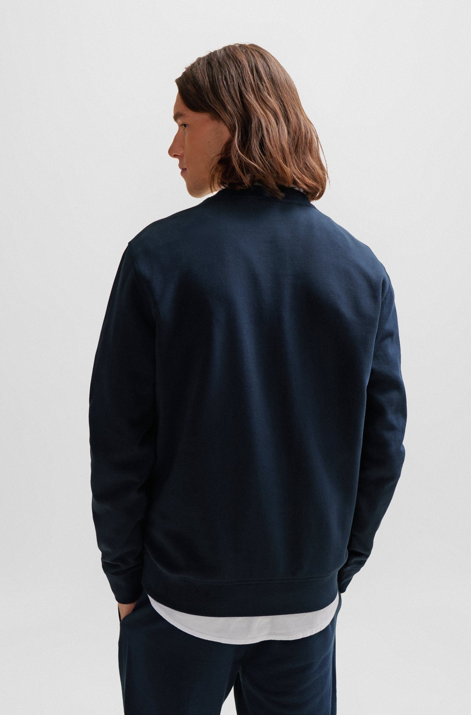 Boss Orange Sweatshirt Westart met boss logo-patch