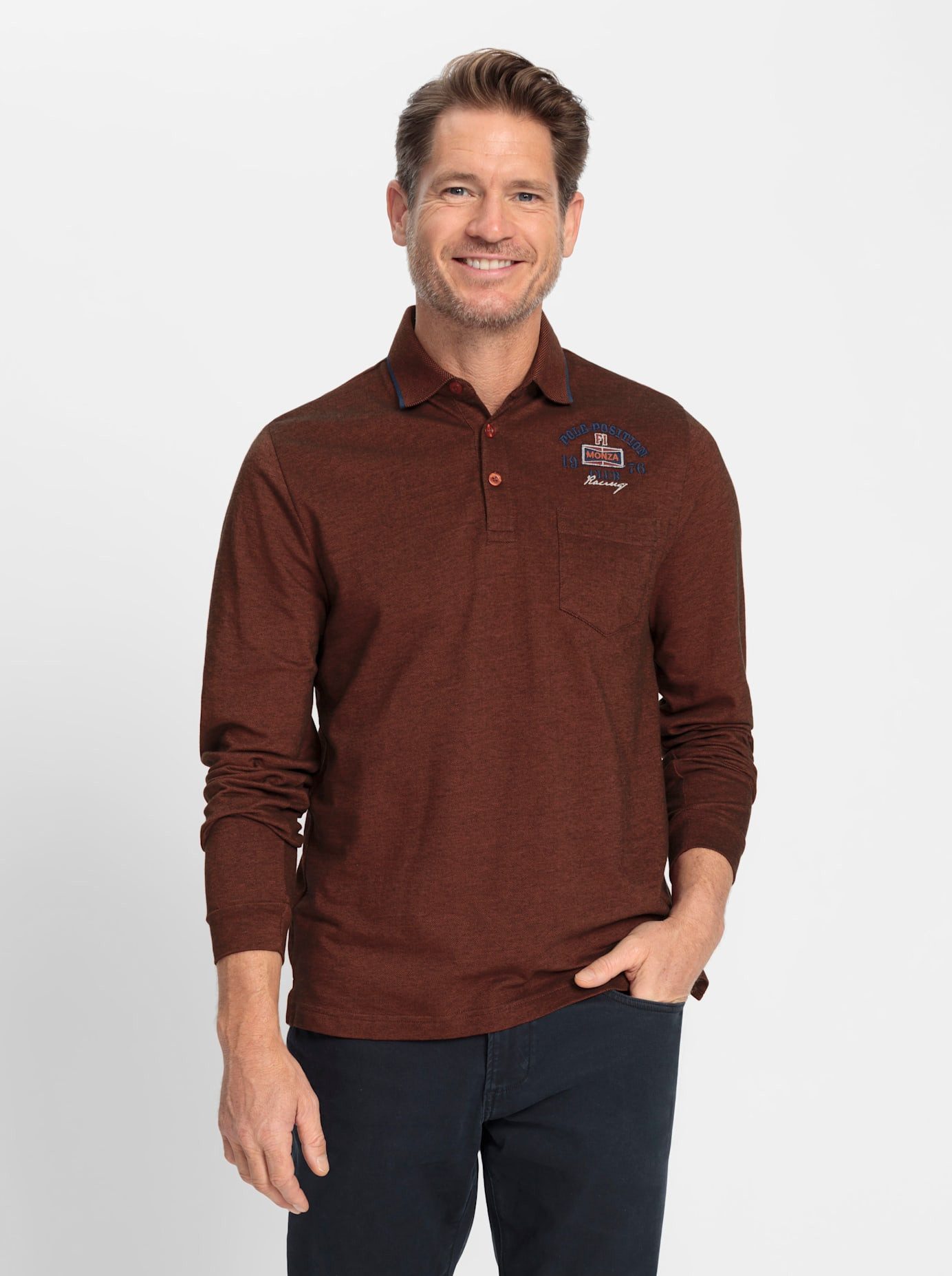 Catamaran Shirt met lange mouwen Poloshirt met lange mouwen (1-delig)