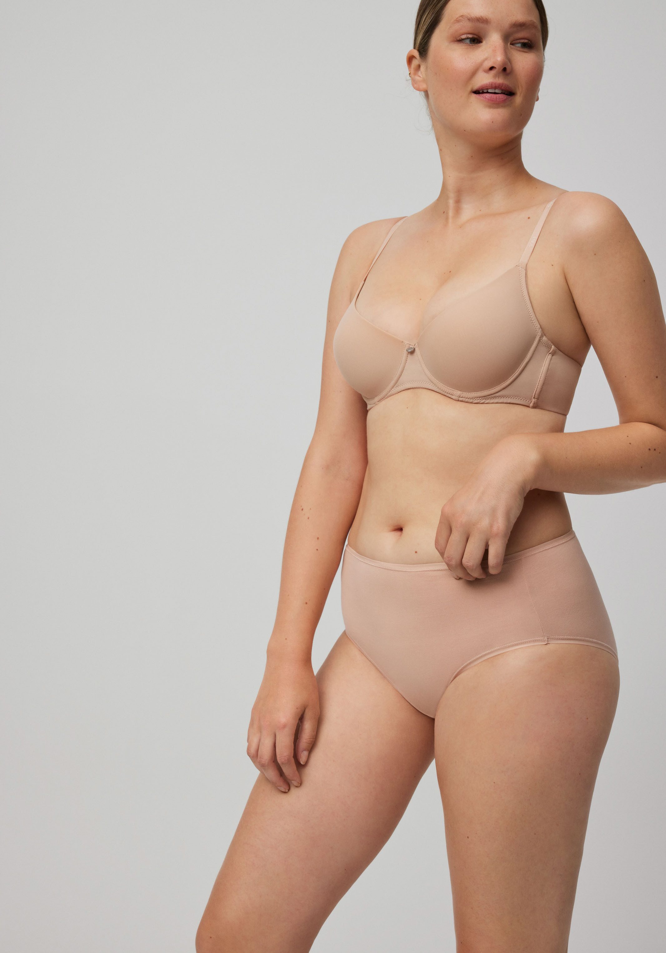 YSABEL MORA Maxislip BASIC COLLECTION COTTON met bedekte en hoog uitgesneden fit voor een aangenaam draaggevoel (Set van 2)