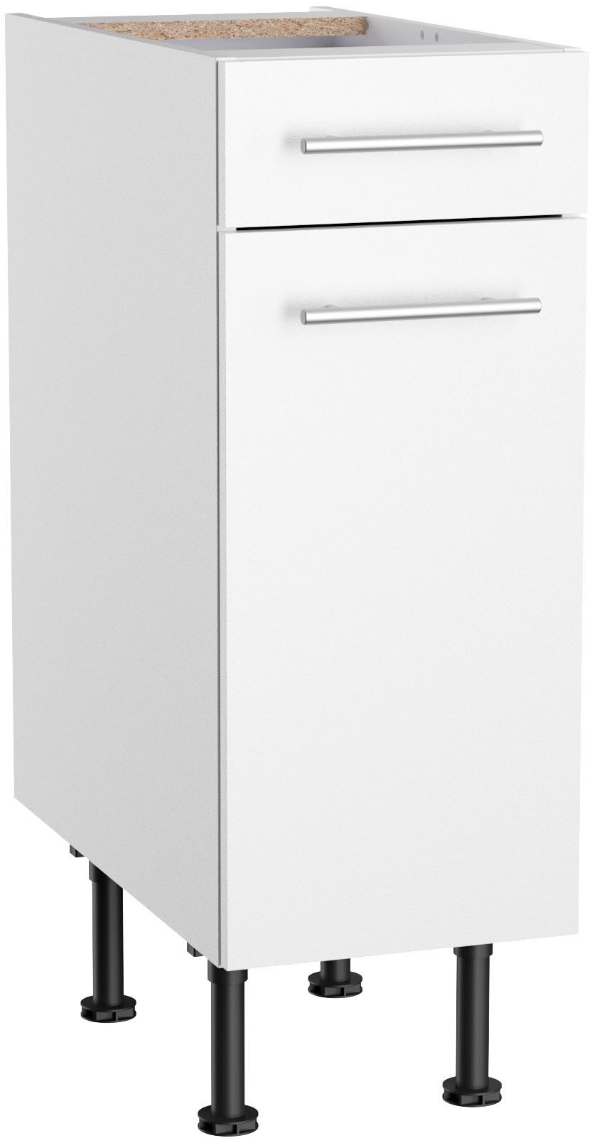 OPTIFIT Onderkast Bern2 Breedte 30 cm, 1 deur, 1 lade, 1 legplank onderkasten wit