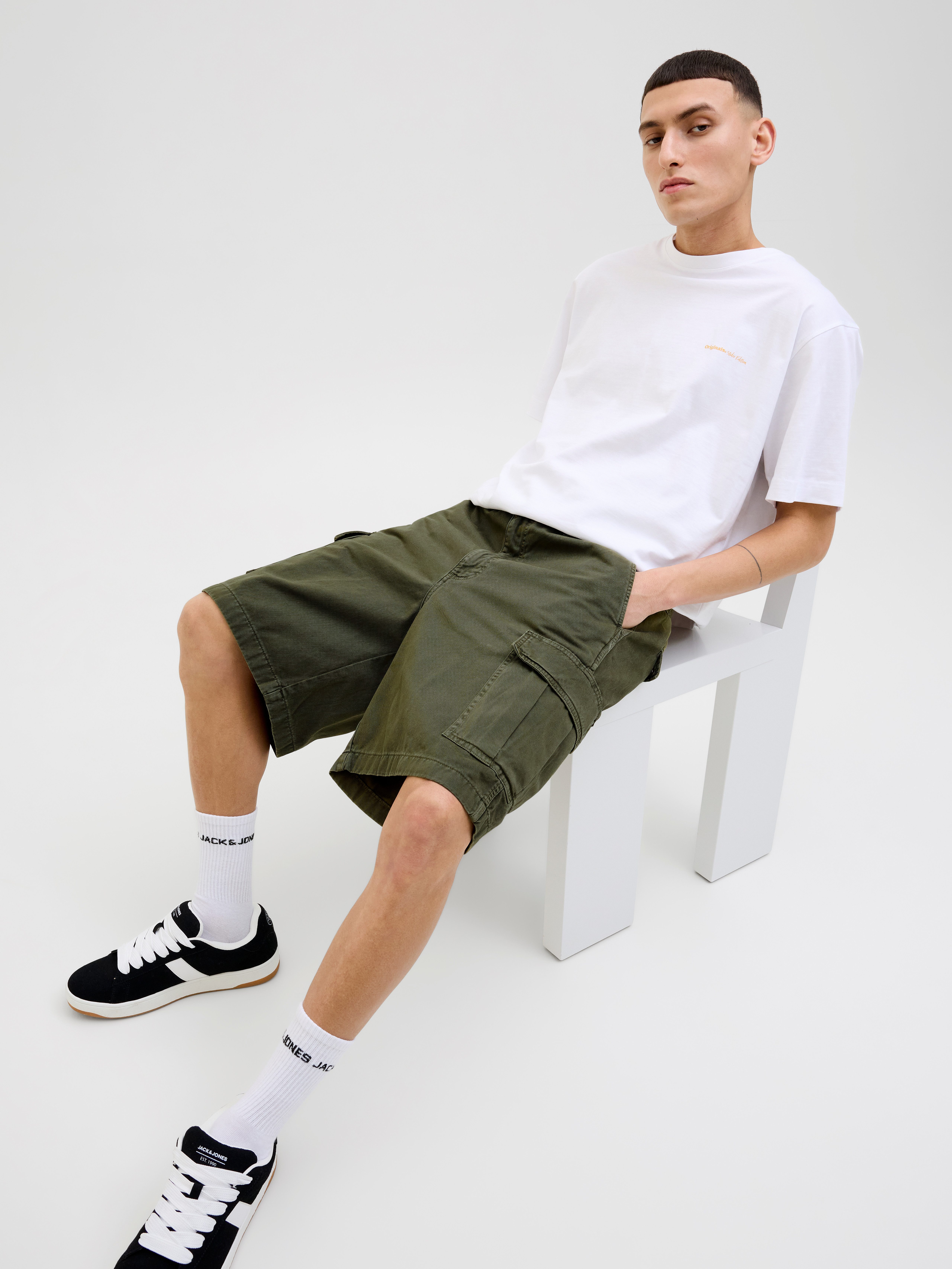 Jack & Jones Cargobroek JPSTKARL AVERY CARGO SHORTS LNG