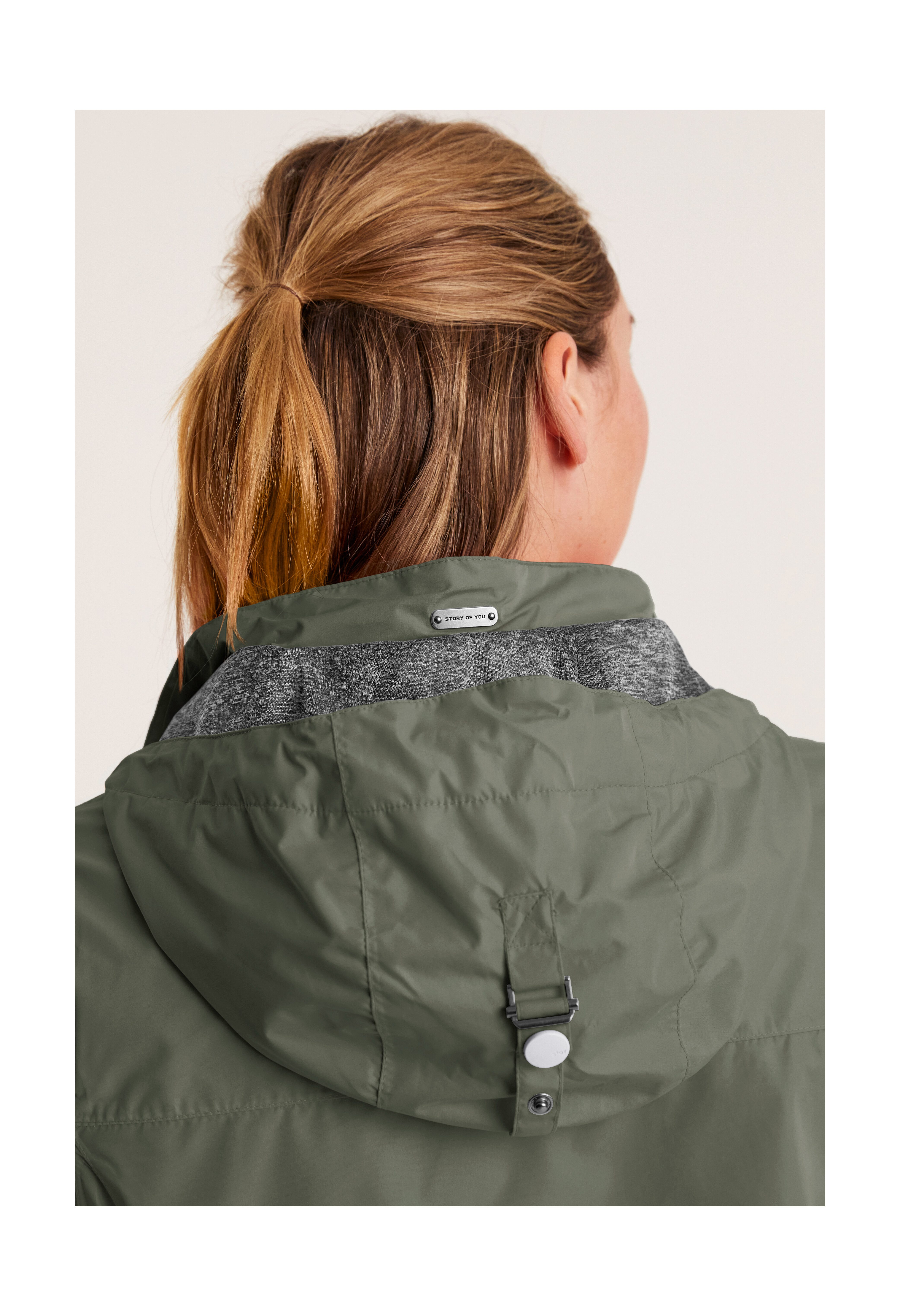 STOY Outdoorjack STS 11 WMN JCKT Waterdichte, ademende STOY-jas met afneembare capuchon