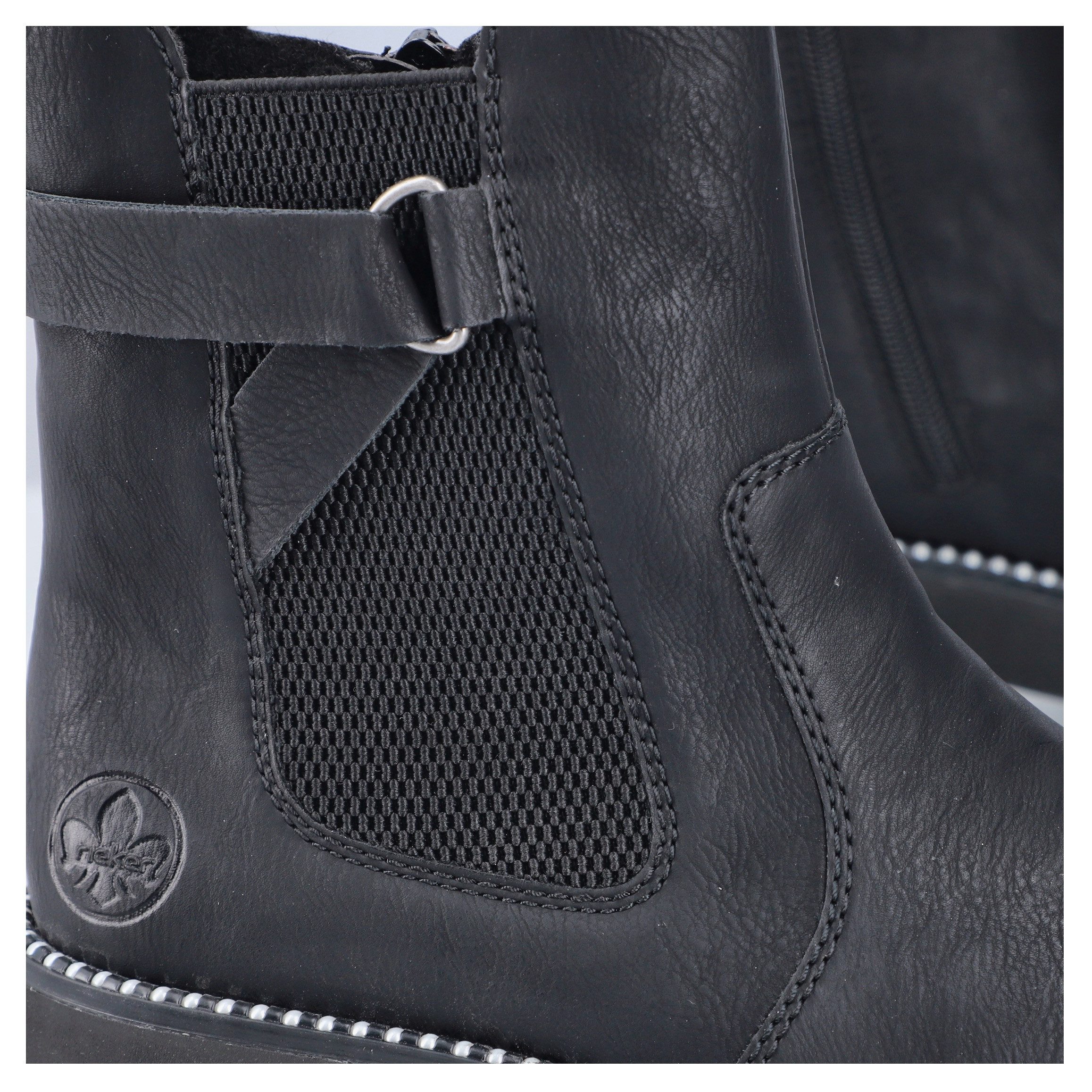 Rieker Chelsea-boots , instappers, enkellaars, plateau, met binnenrits