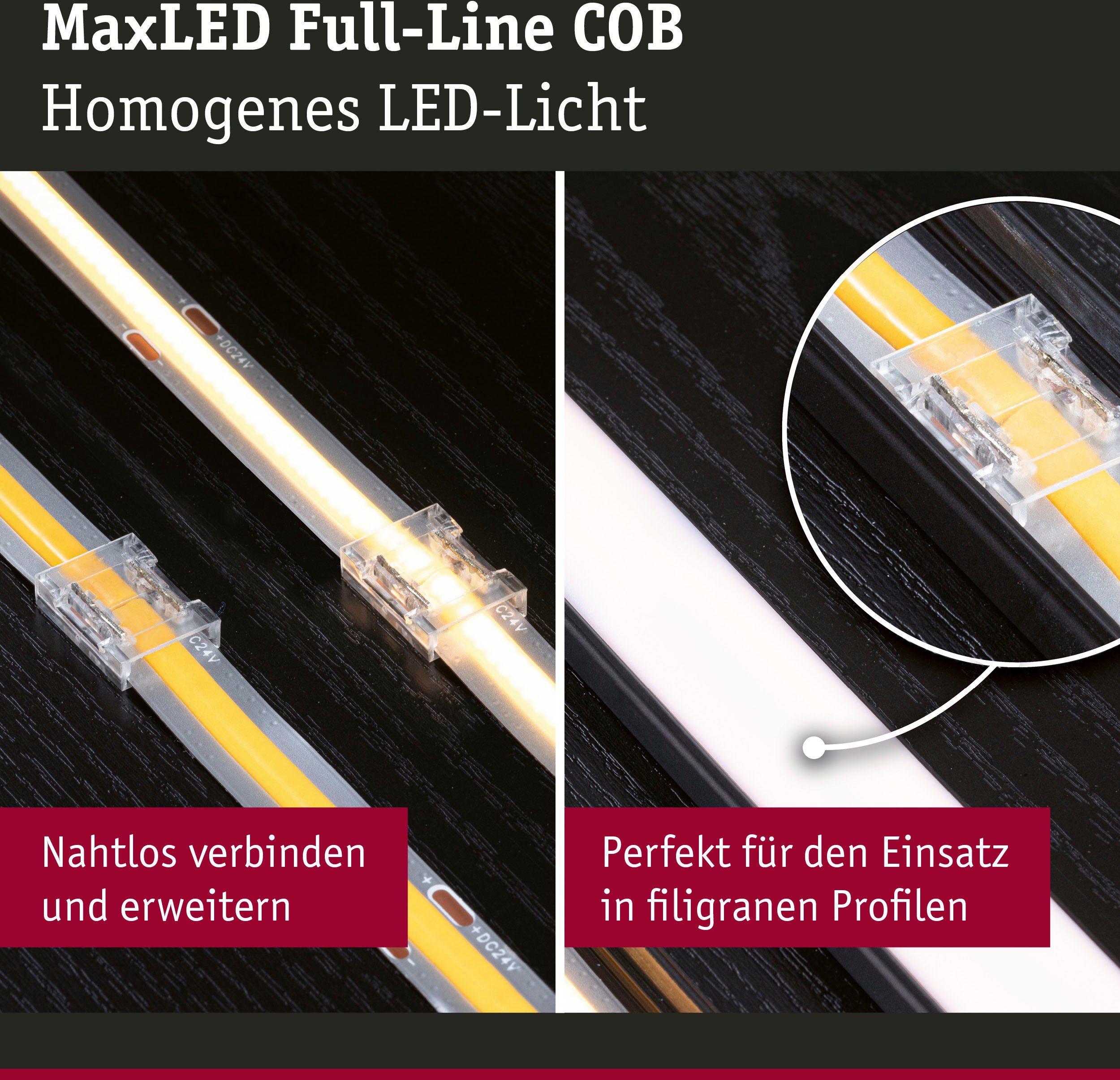 Paulmann Led-strepen MaxLED 1000 Connector Set Full-Line COB 2-pack 133m (1 stuk)