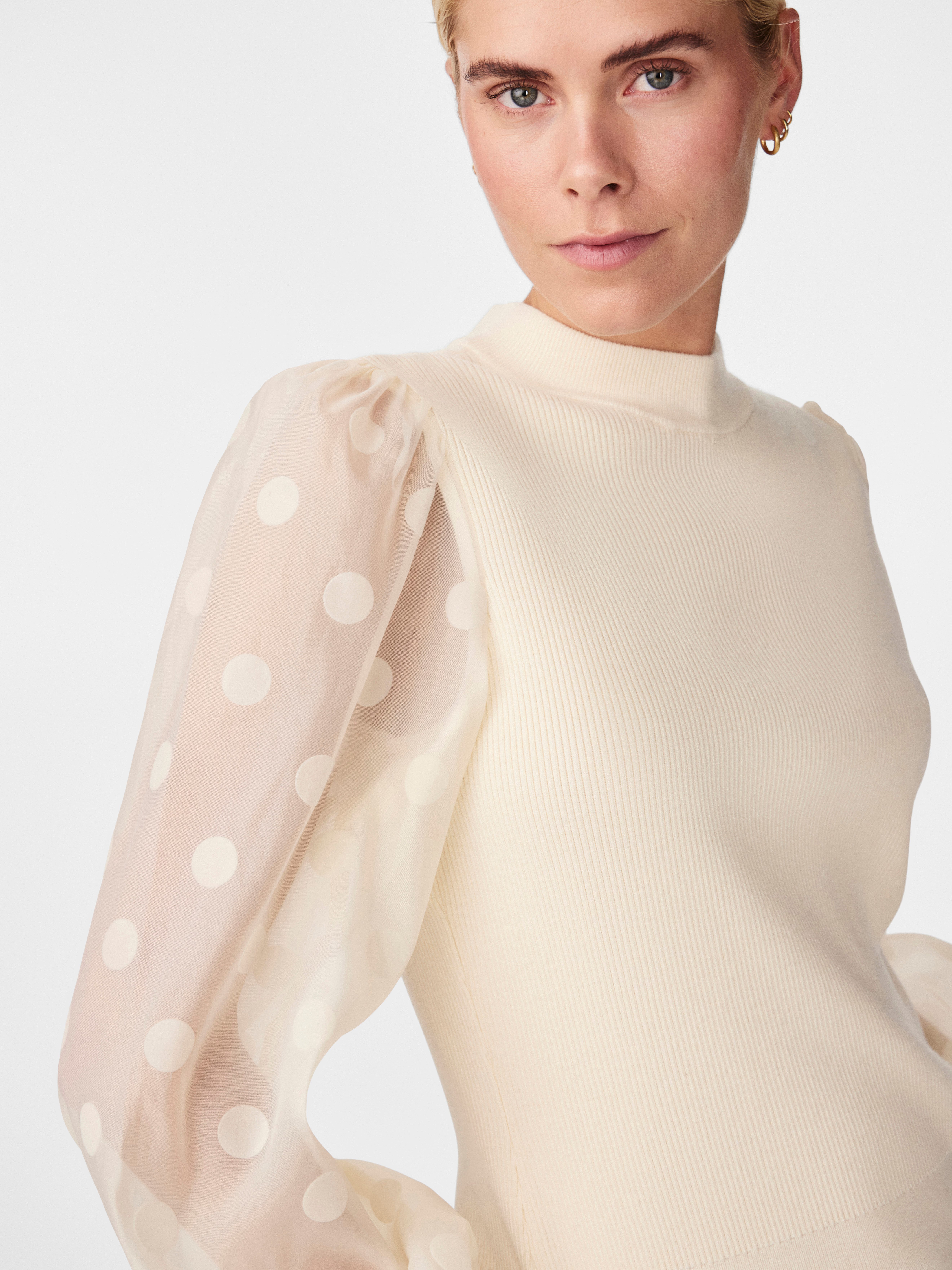 Y.A.S Trui met ronde hals YASDOTME LS KNIT PULLOVER S. NOOS