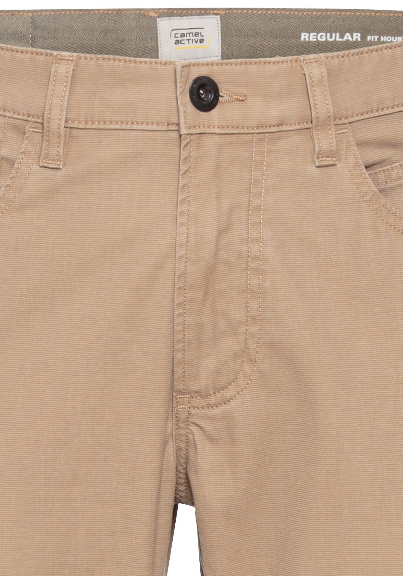 camel active 5-pocket jeans met leren merklabel