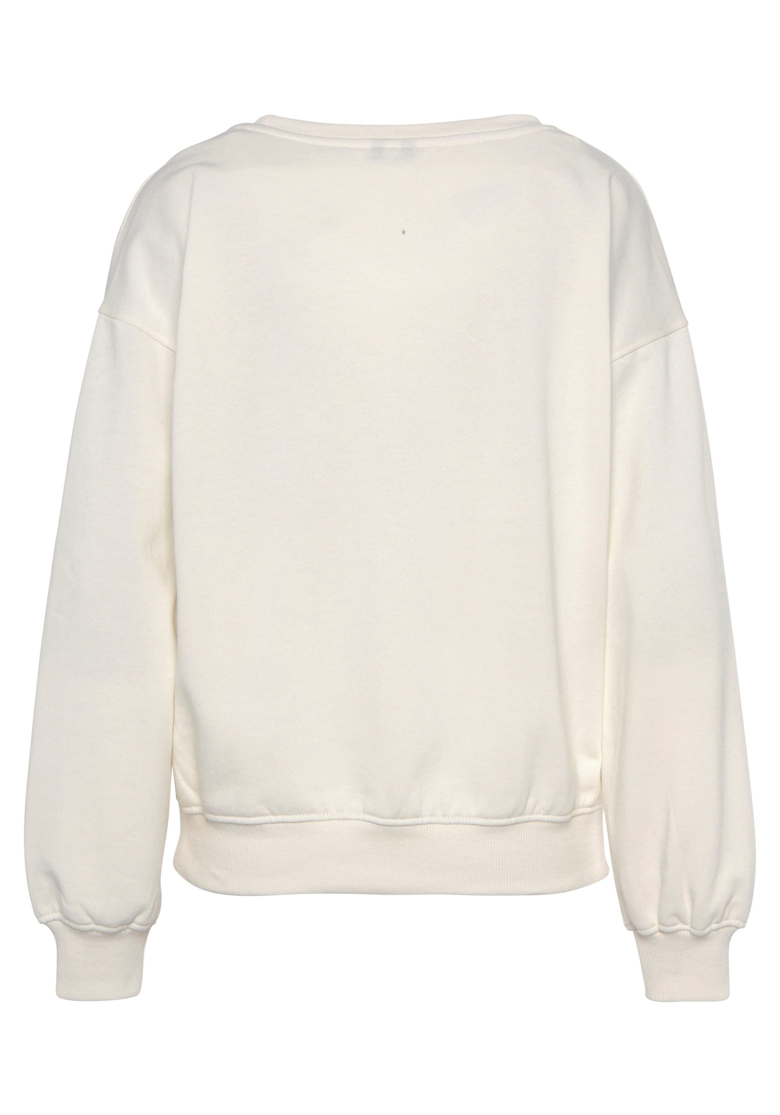 Buffalo Sweatshirt Met ribboorden met ribborde en sunshine print, loungewear