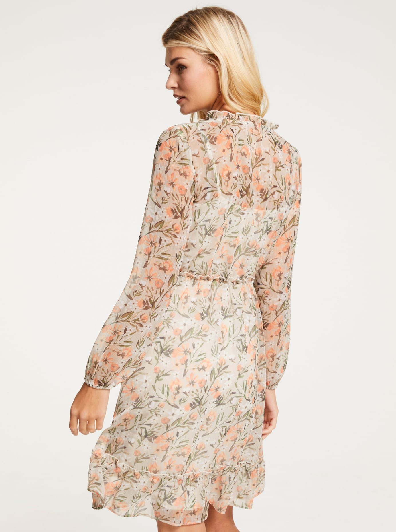 linea tesini by heine gedessineerde jurk rood