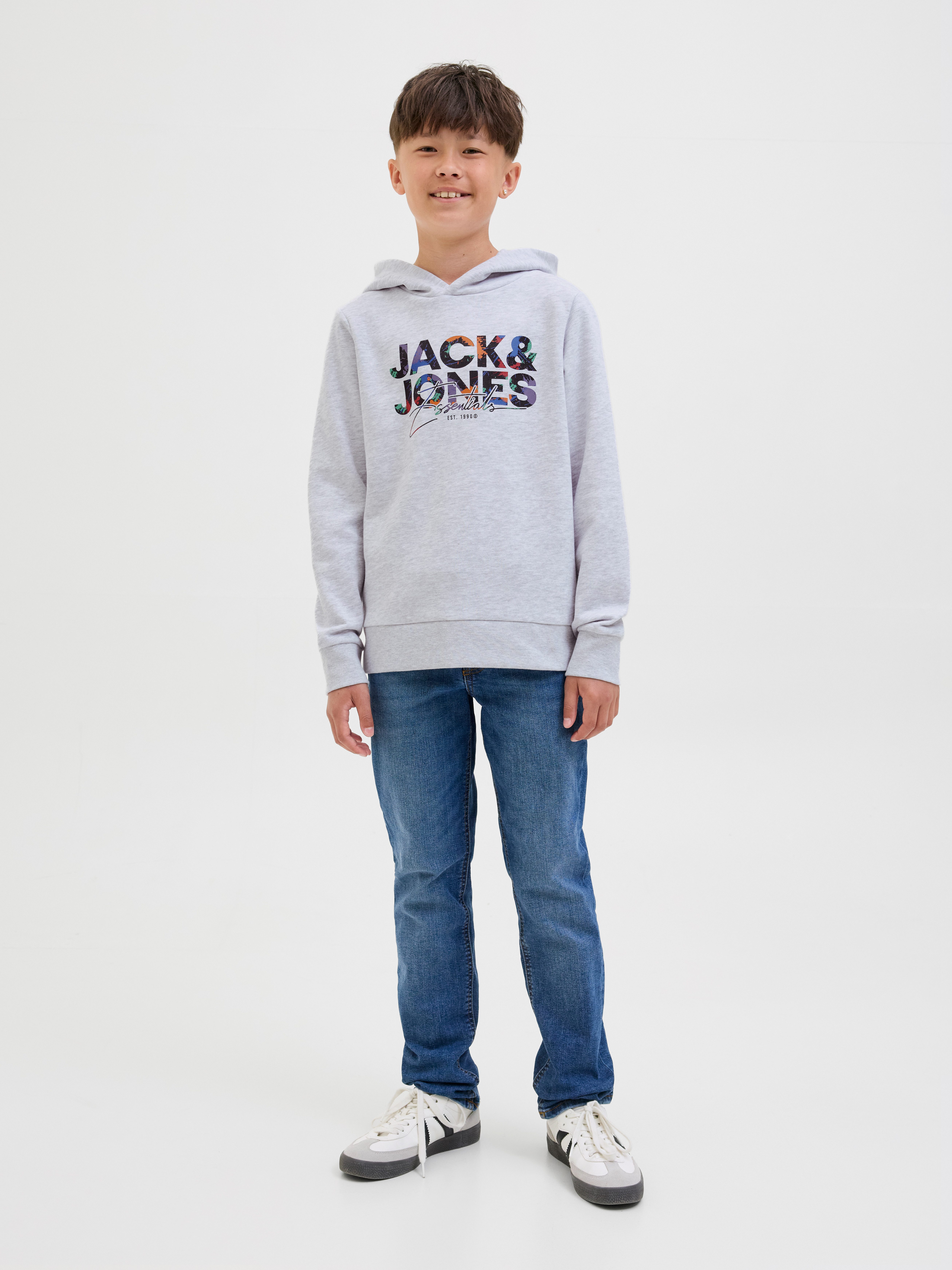 Jack & Jones Junior Hoodie JJGEPLAS SWEAT HOOD JNR