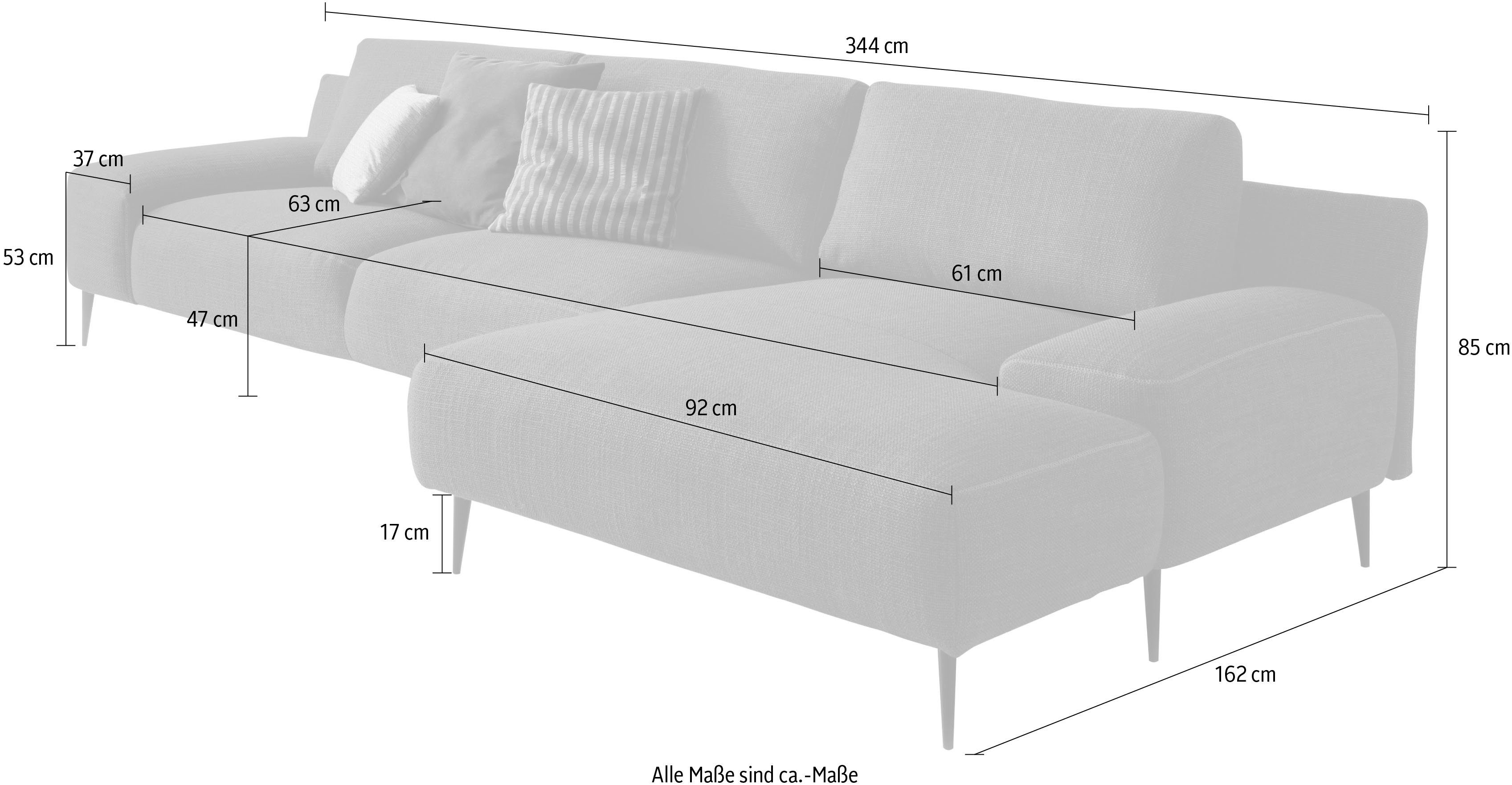 designwerk Hoekbank FORMA in hoogwaardige afwerking en geweldig zitcomfort