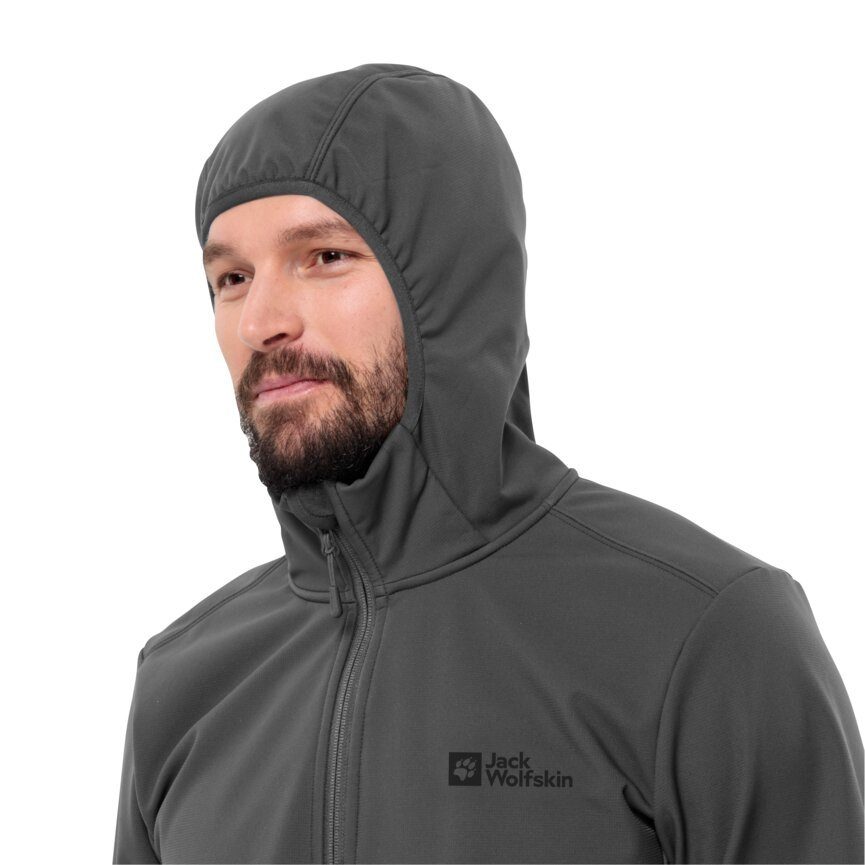 Jack Wolfskin Softshell-jack BORNBERG HOODY M winddicht waterafstotend