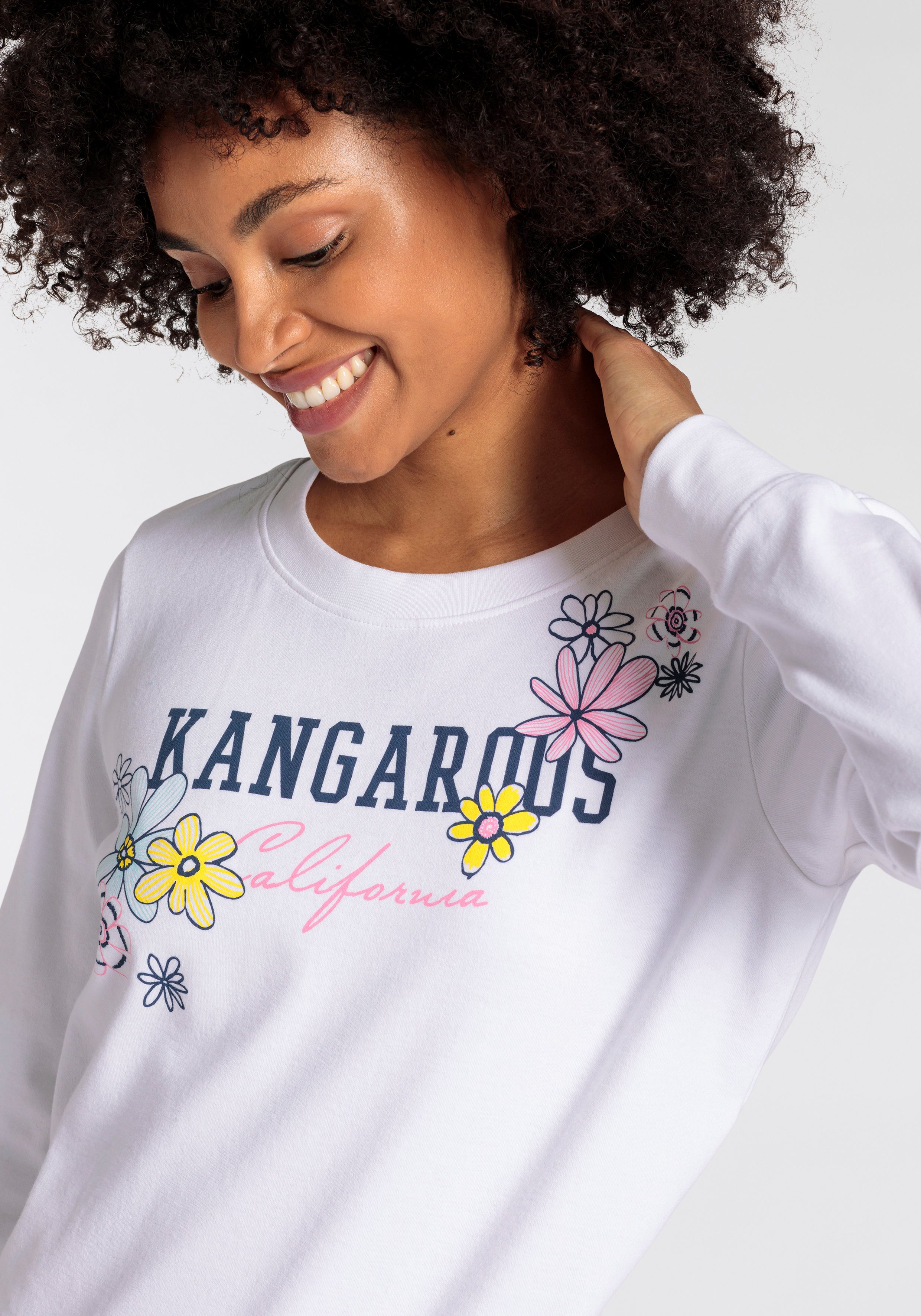 KangaROOS Sweatshirt met grote labelprint nieuwe collectie