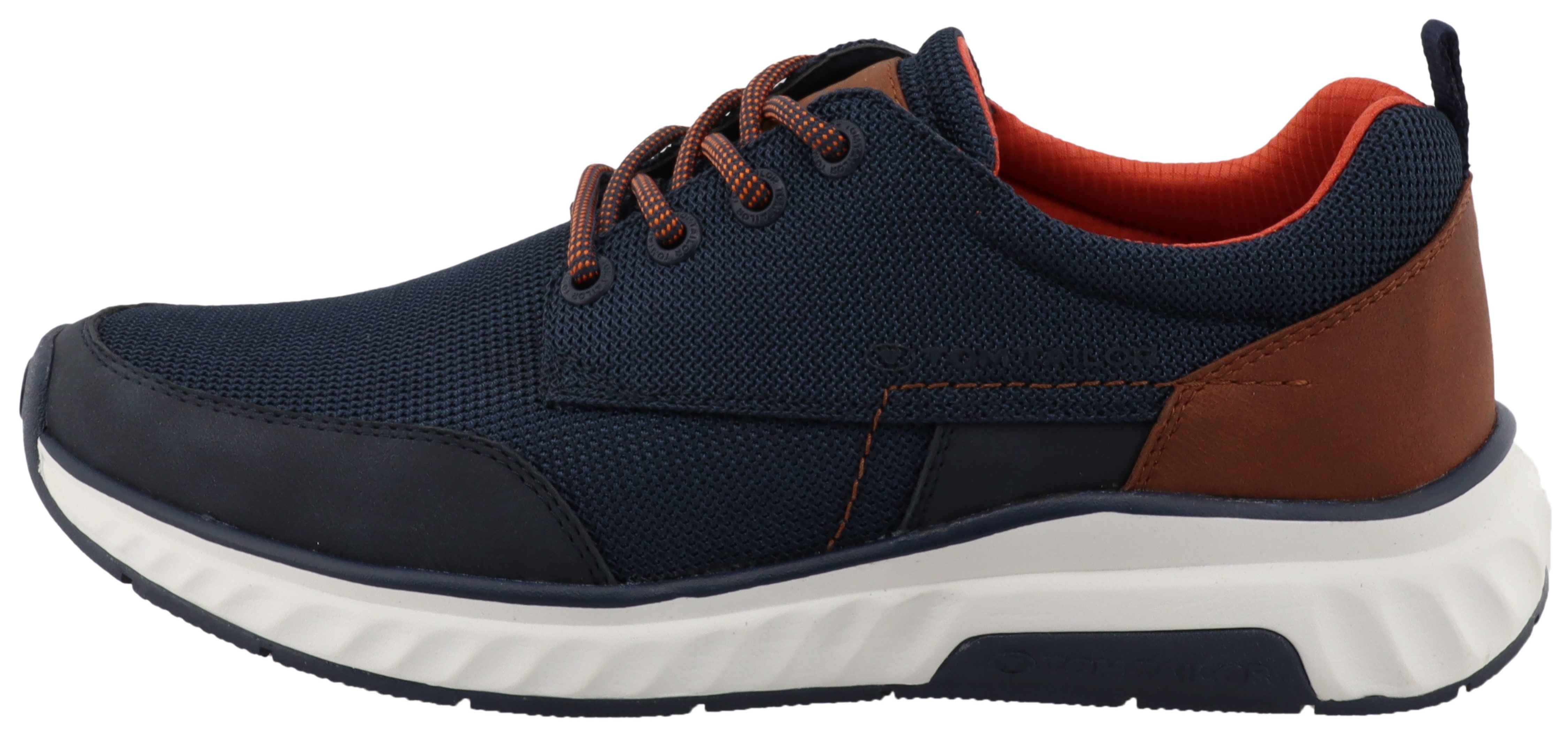 Tom Tailor Sneakers met sleehak , vrijetijdsschoen, lage schoen, veterschoen met tom tailor merklabel