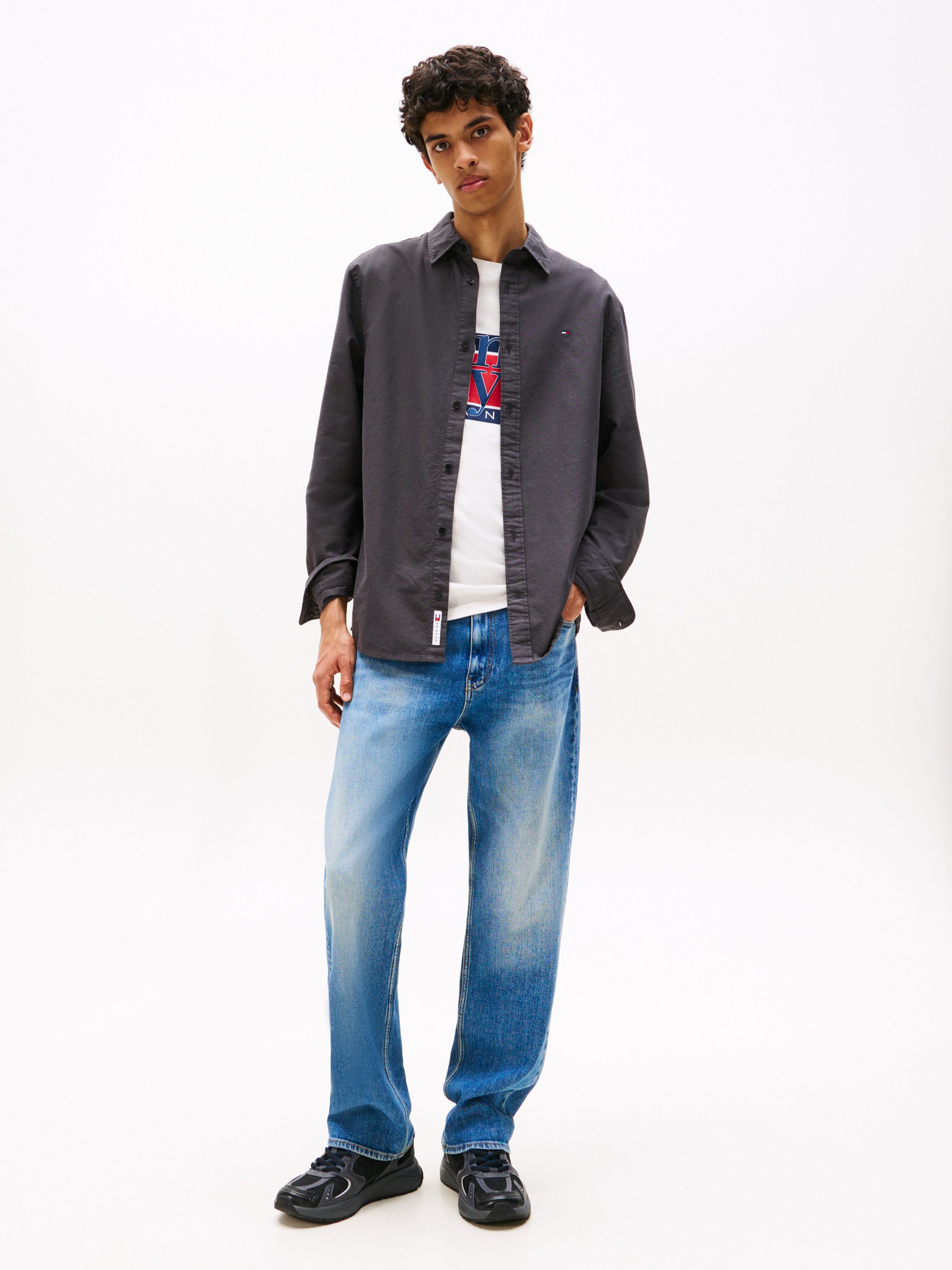 TOMMY JEANS Overhemd met lange mouwen TJM REG OXFORD SHIRT EXT